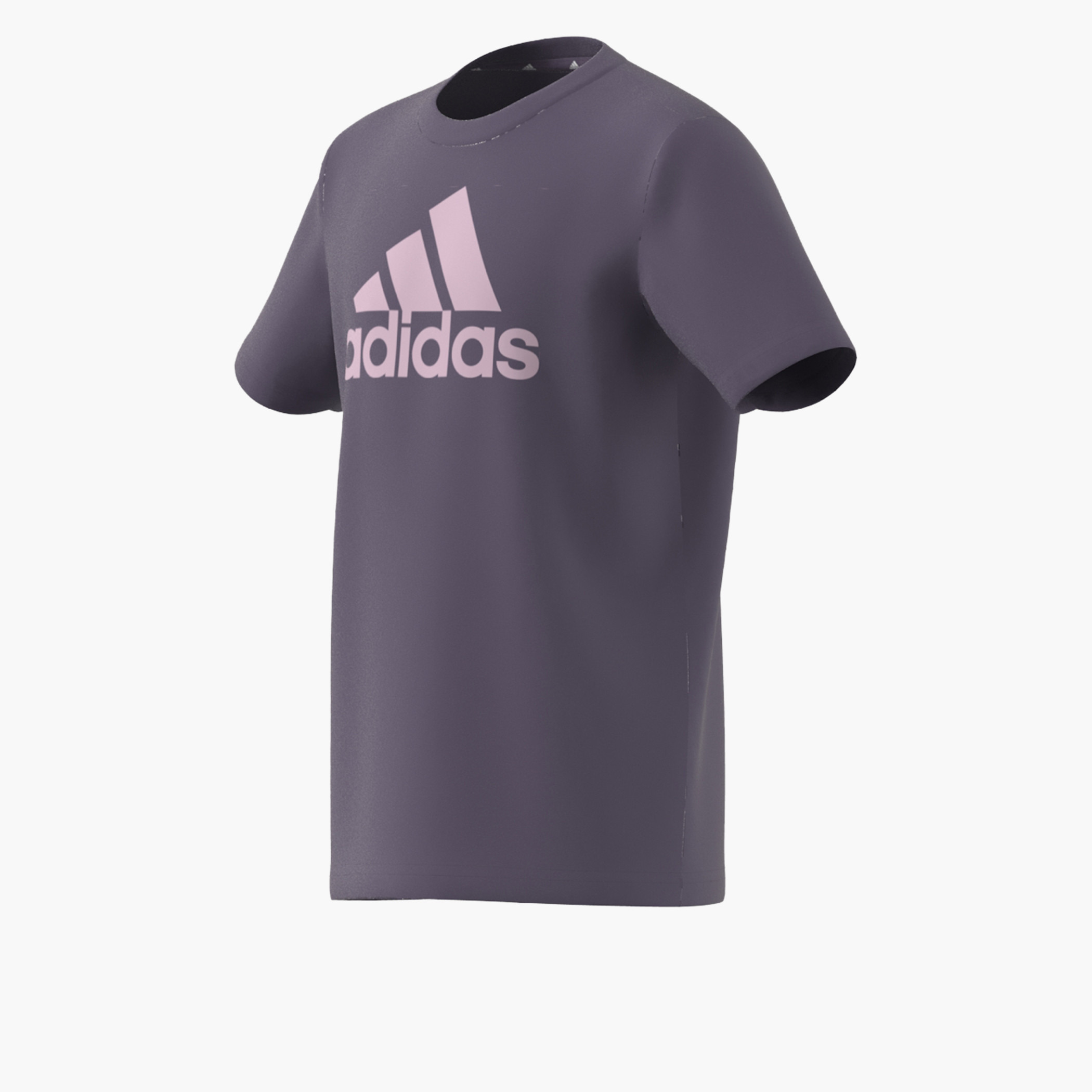 تيشيرت بياقة ضيقة وأكمام قصيرة وطبعات شعار من أديداس-sports-girls-clothing-tops-image-5