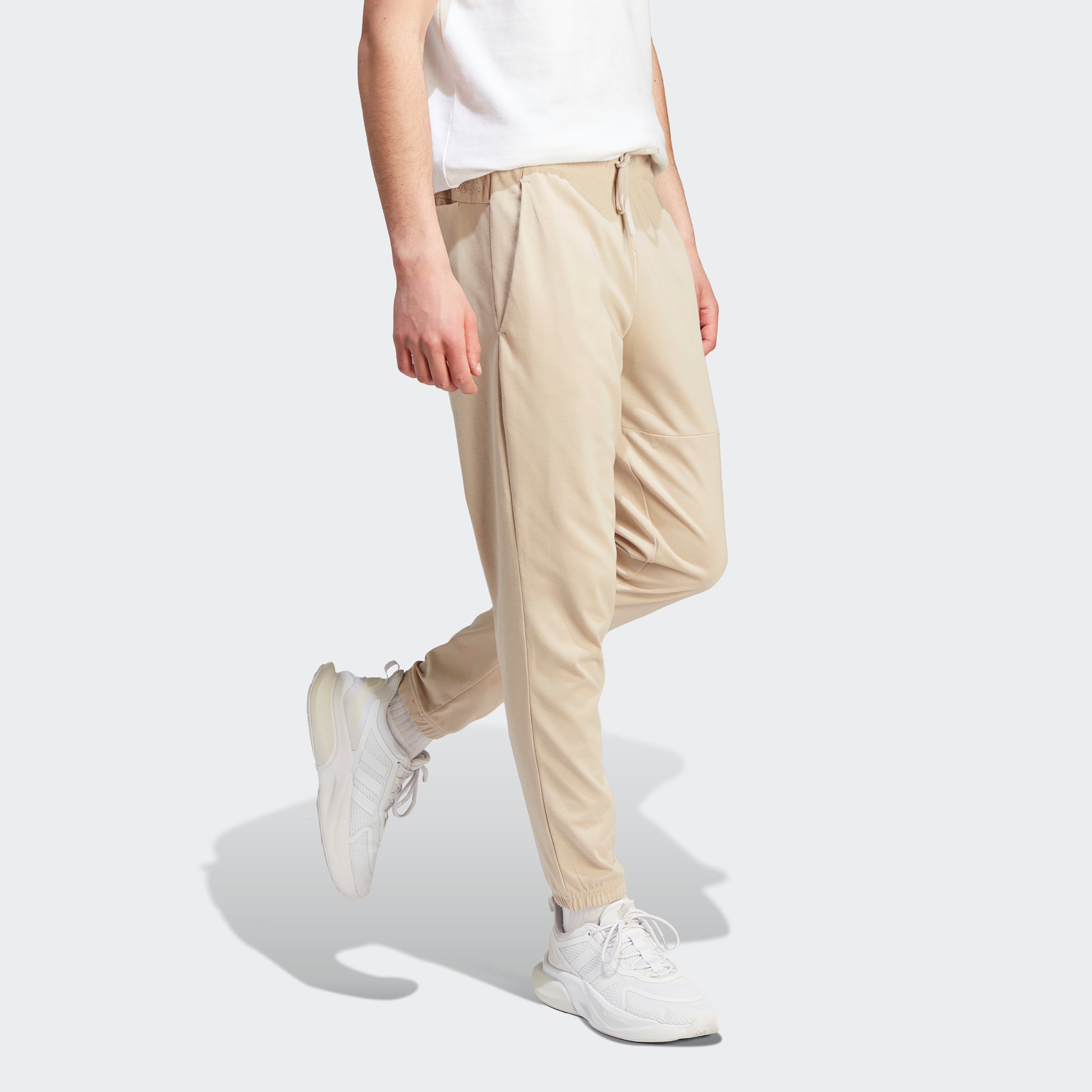 Adidas Men Essentials Single Jersey Tapered Badge of Sport Joggers | OE-sports-men-clothing-bottoms-image-14