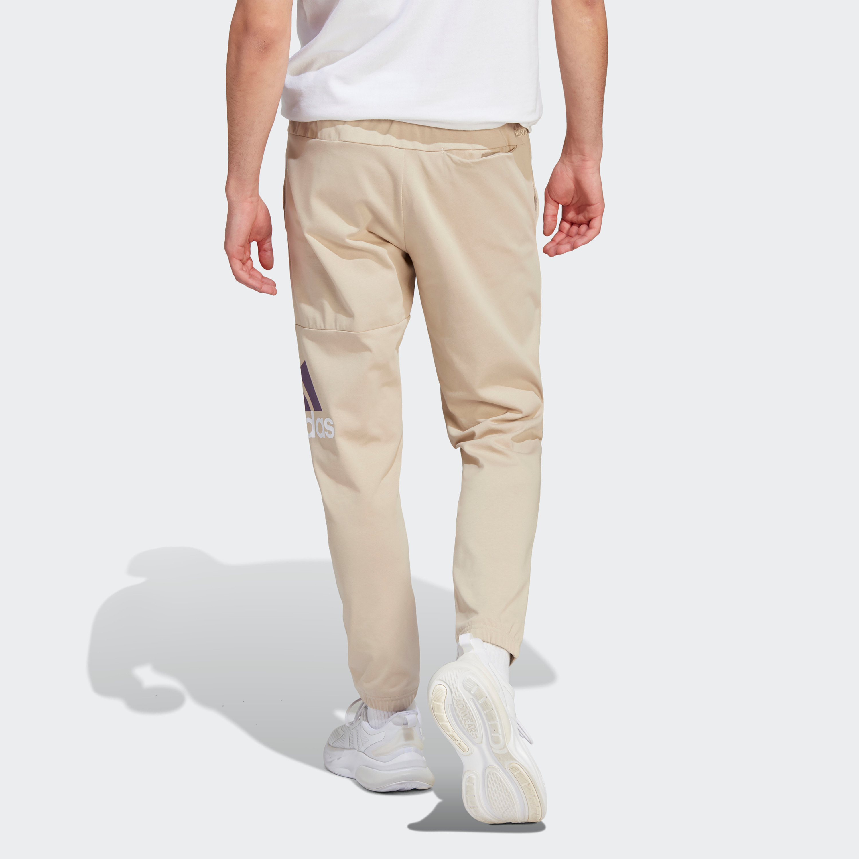 Adidas Men Essentials Single Jersey Tapered Badge of Sport Joggers | OE-sports-men-clothing-bottoms-image-16