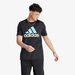 Adidas Logo Print T-shirt with Crew Neck and Short Sleeves-T Shirts & Vests-thumbnailMobile-0