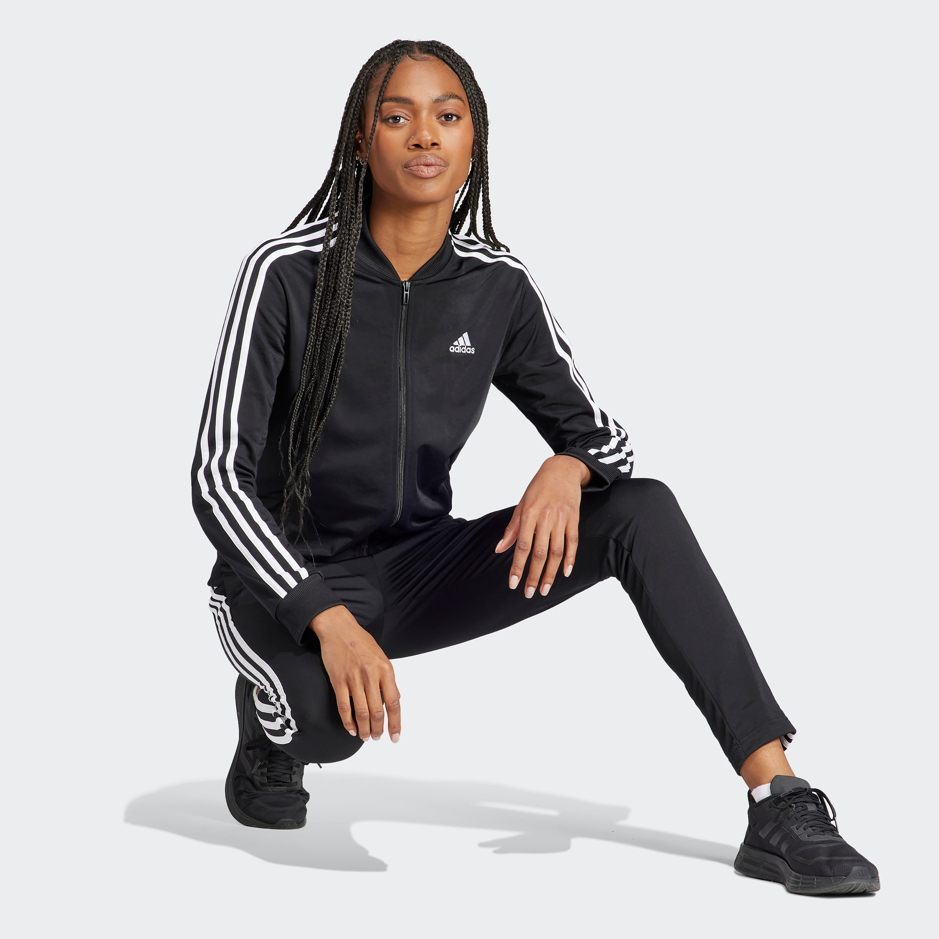 Adidas Women Essentials 3-Stripes Tracksuit | OE-women-clothing-sportswearandactivewear-trackpantsandtracksuits-image-2