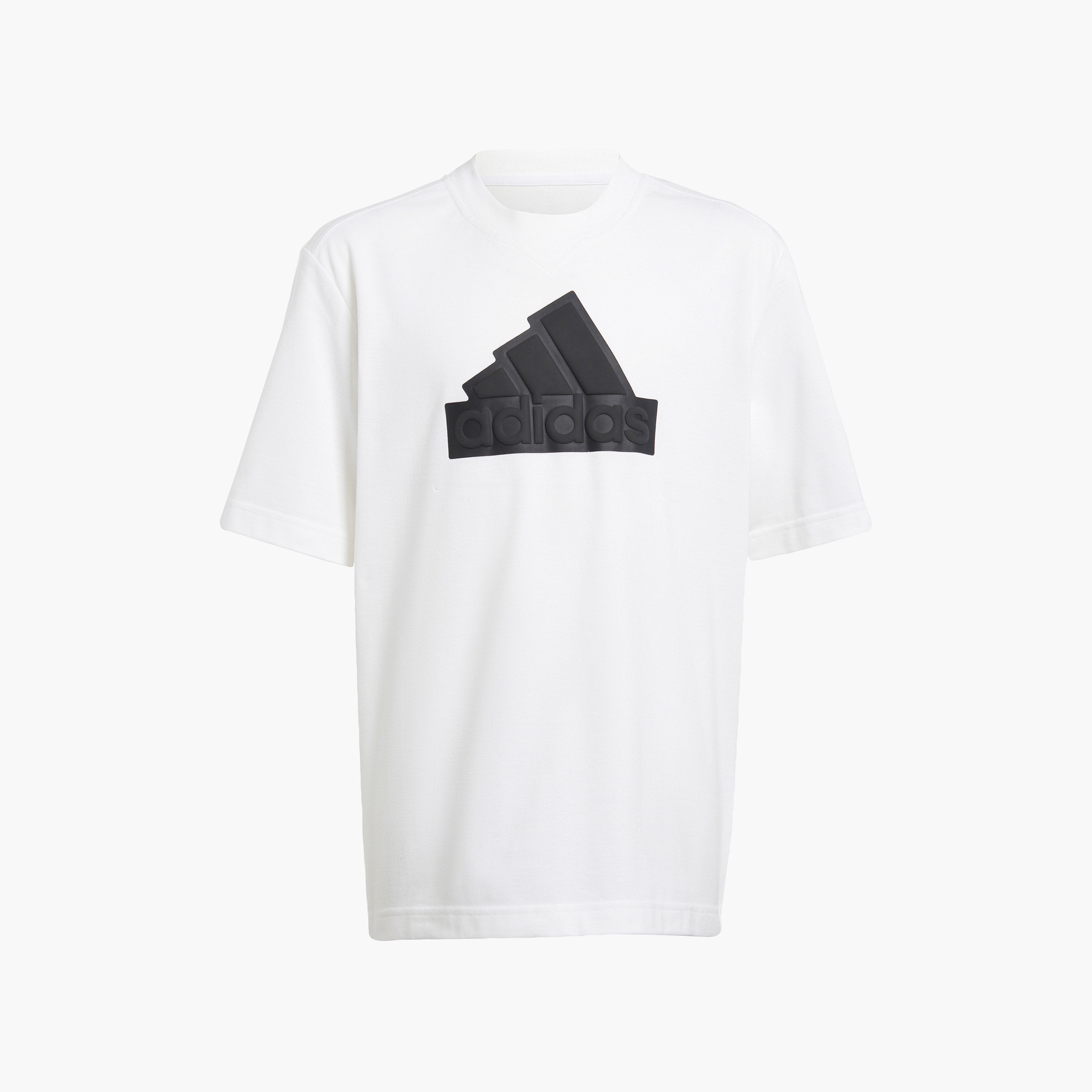 adidas Logo Detail T-shirt with Crew Neck and Short Sleeves-sports-boys-clothing-tops-image-1
