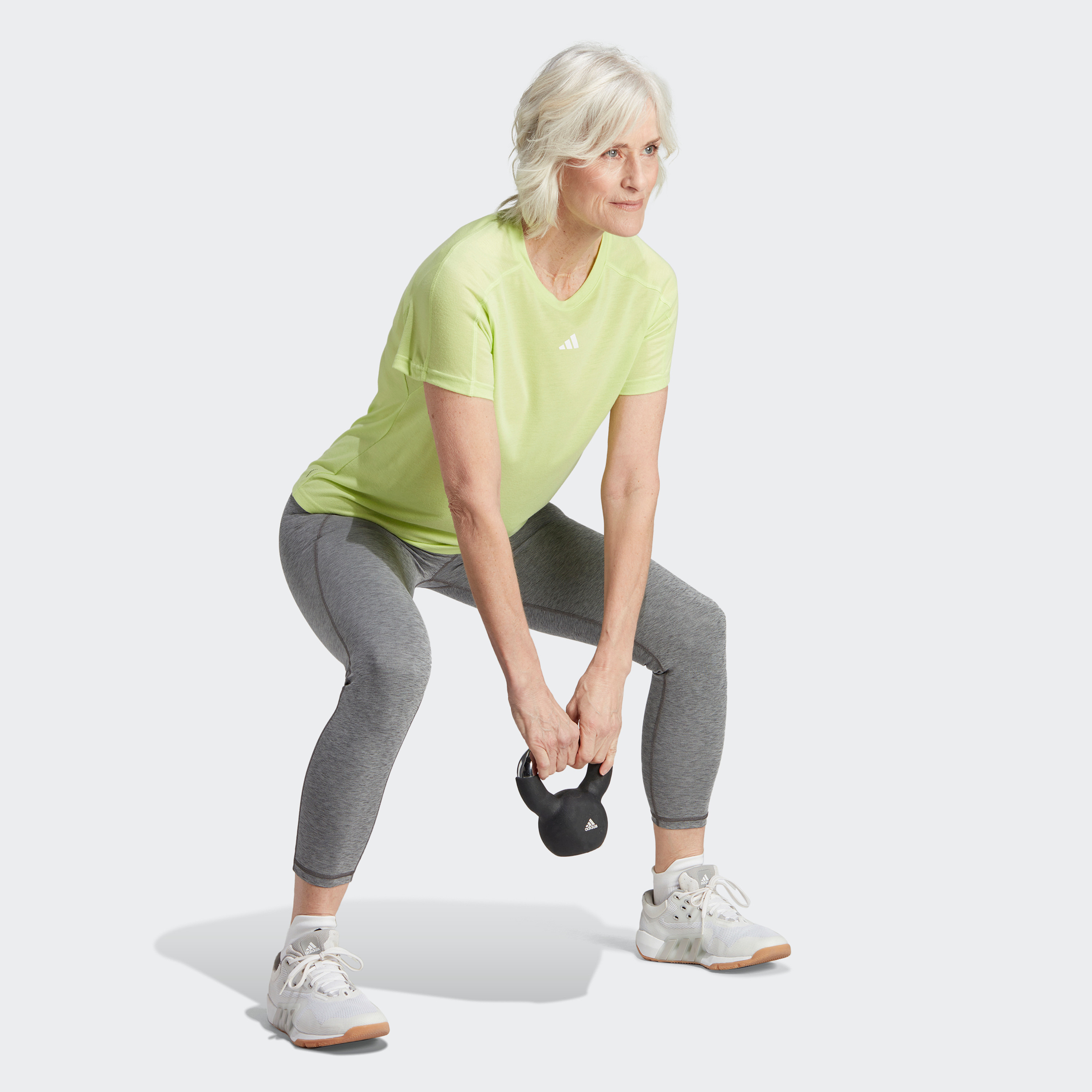 Adidas Women Aeroready Train Essentials Minimal Branding Crewneck T-Shirt | OE-sports-women-clothing-tshirtsandvests-image-2