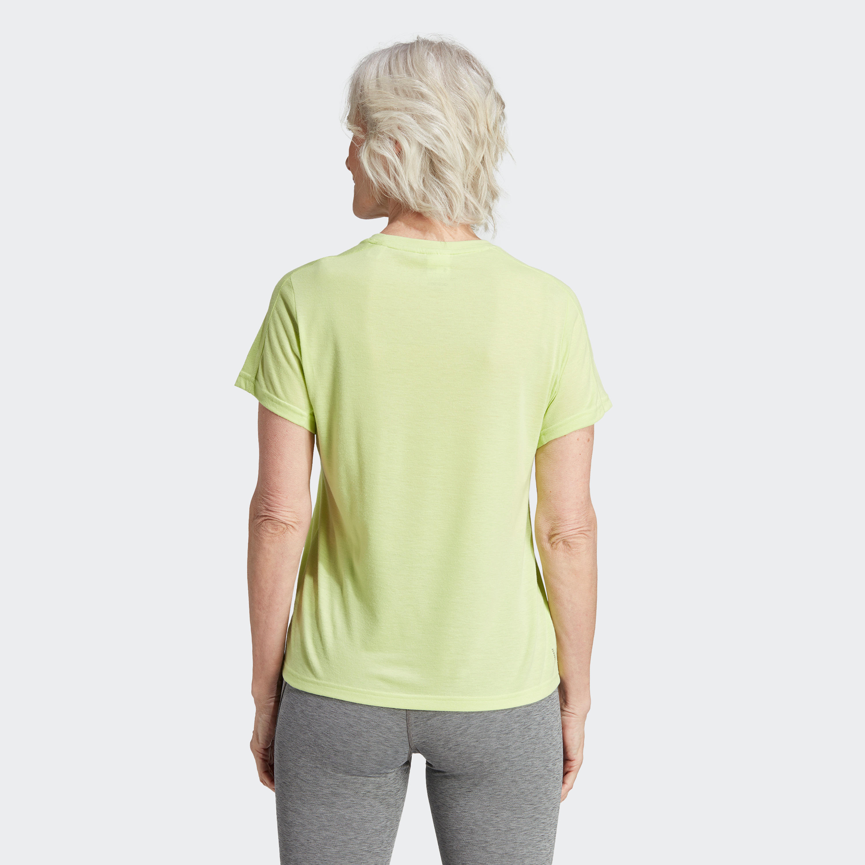 Adidas Women Aeroready Train Essentials Minimal Branding Crewneck T-Shirt | OE-sports-women-clothing-tshirtsandvests-image-4