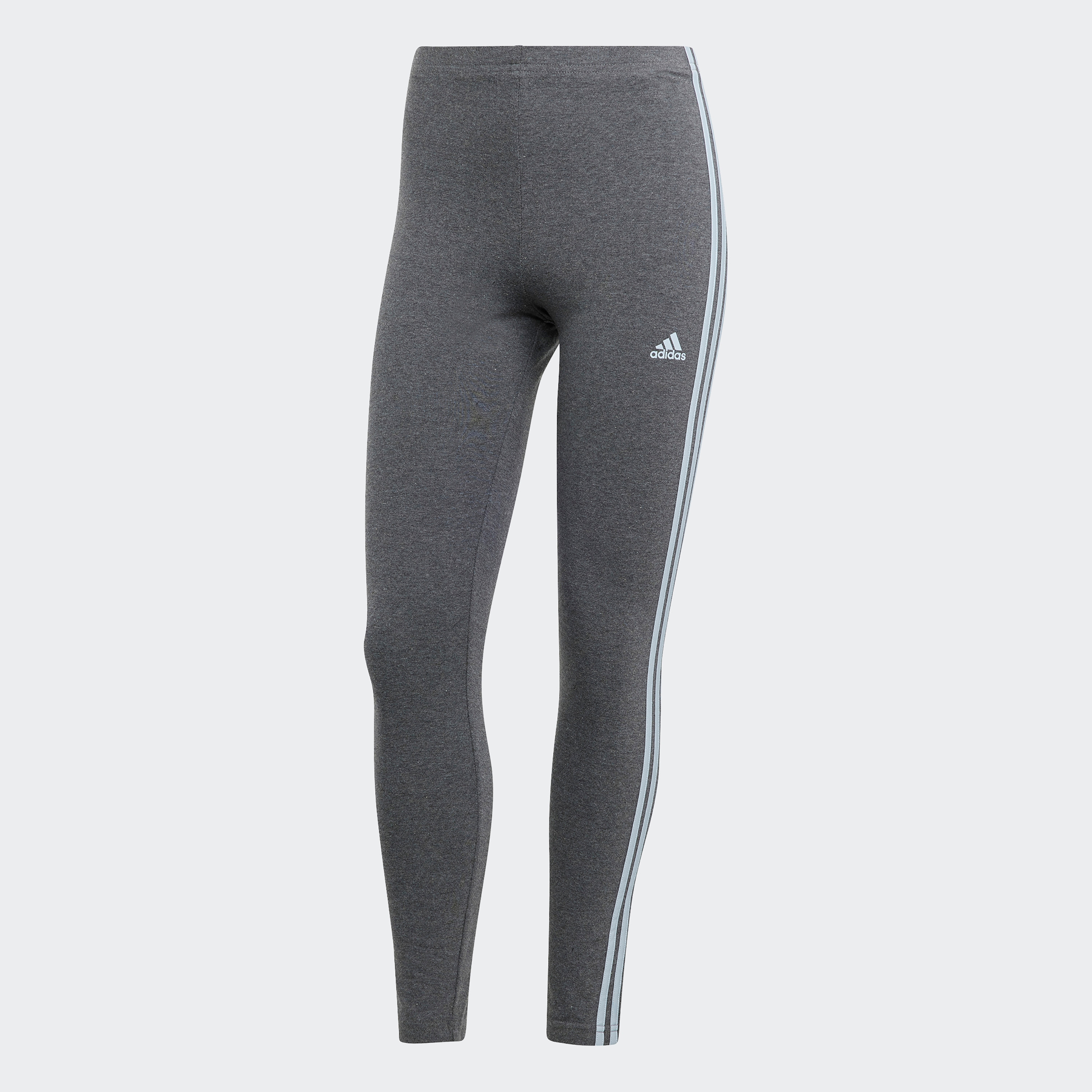 بنطلون ضيقة الجيرسيه بخصر عالٍ 3 خطوط أساسية للنساء من اديداس | او اي-women-clothing-bottoms-leggings-image-16