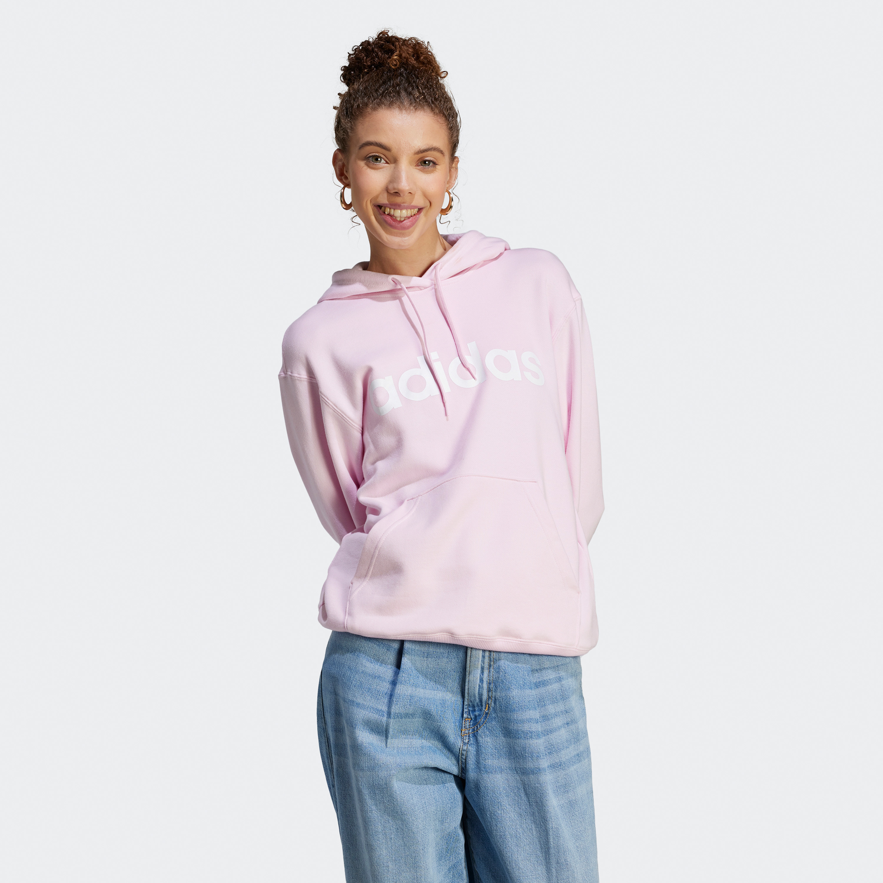 أديداس - هودي إسينشالز بشعار خطي IL3343-sports-women-clothing-hoodiesandsweatshirts-image-1