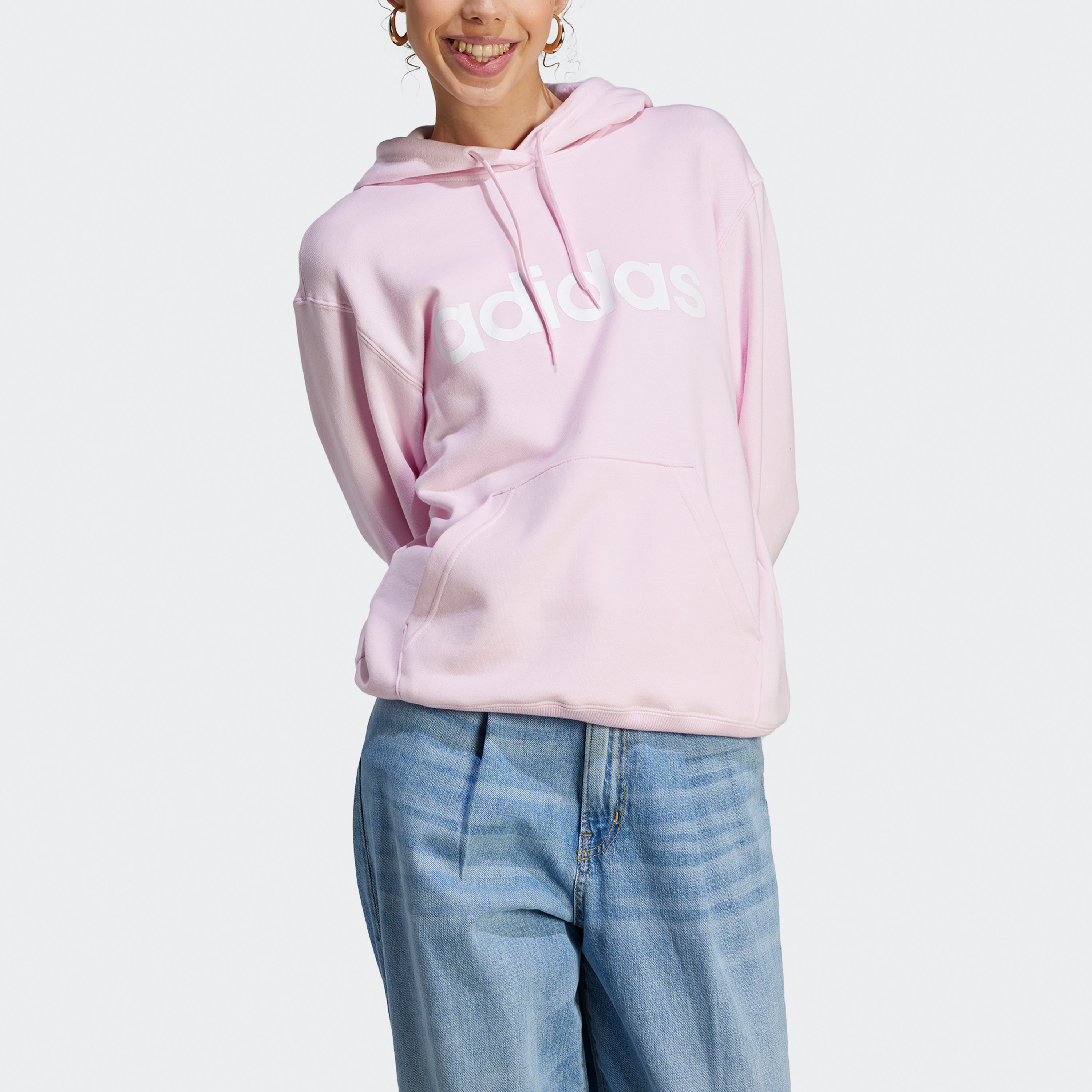 أديداس - هودي إسينشالز بشعار خطي IL3343-sports-women-clothing-hoodiesandsweatshirts-image-4