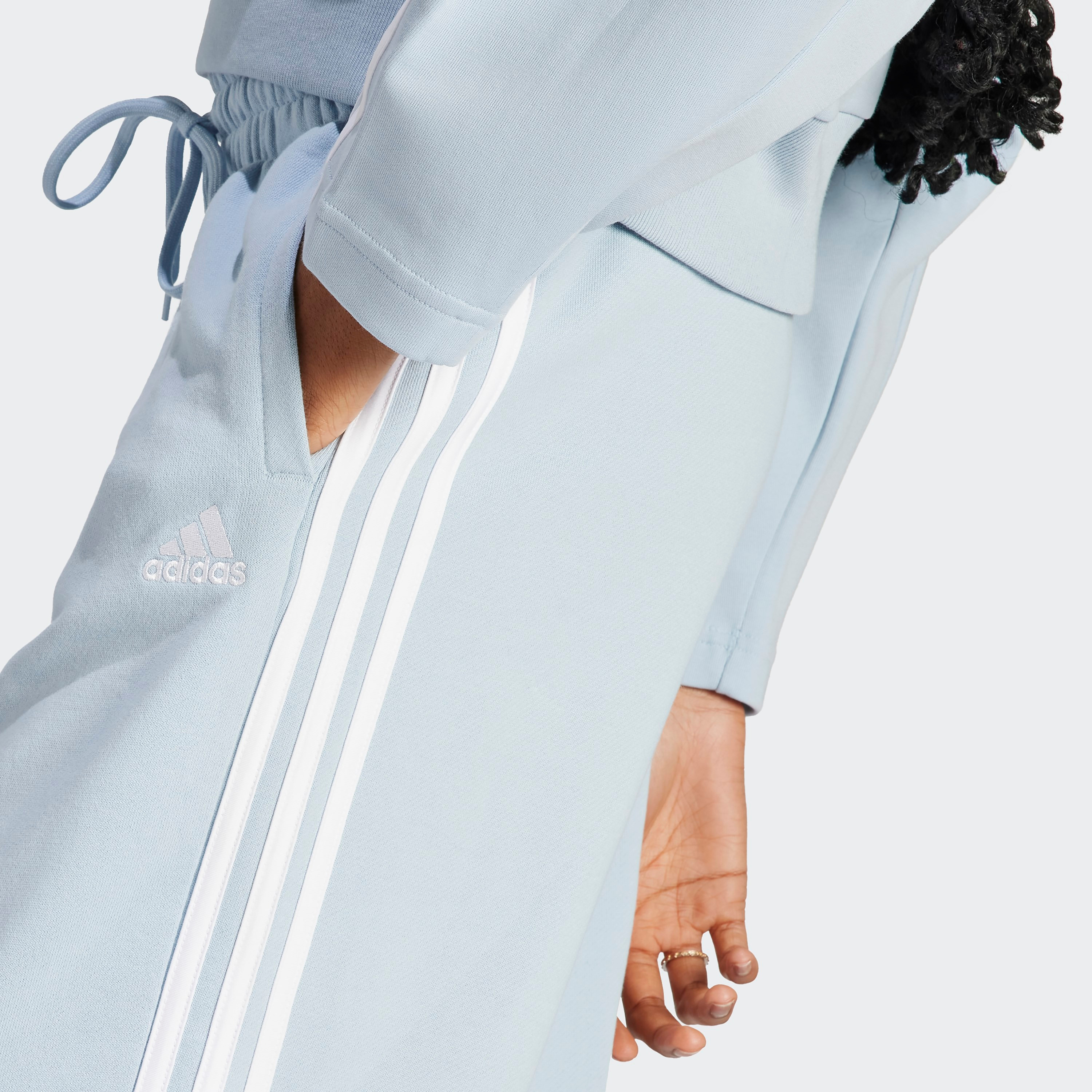 Adidas Women Essentials 3-Stripes French Terry Cuffed Joggers | OE-women-clothing-bottoms-joggers-image-3