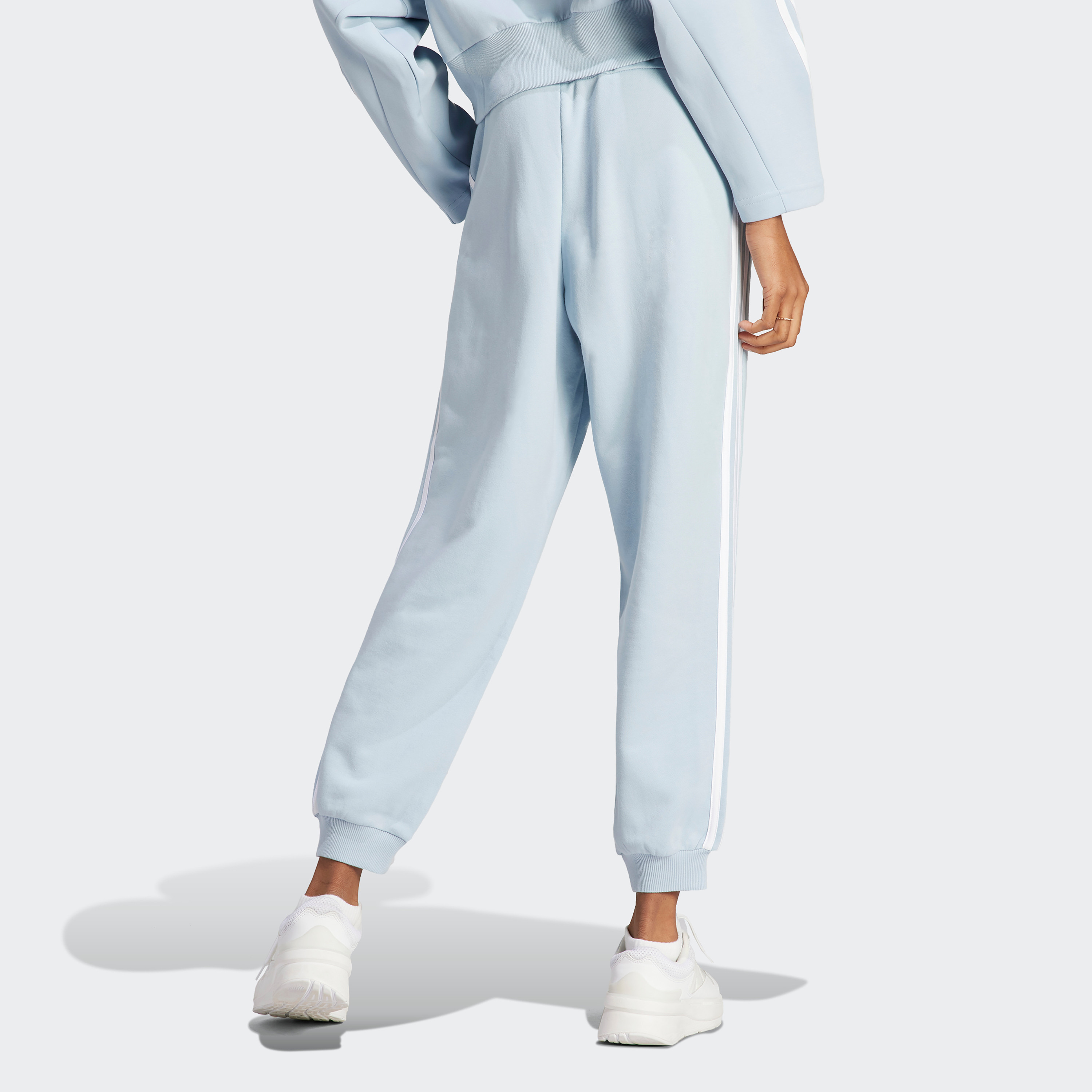 Adidas Women Essentials 3-Stripes French Terry Cuffed Joggers | OE-women-clothing-bottoms-joggers-image-4