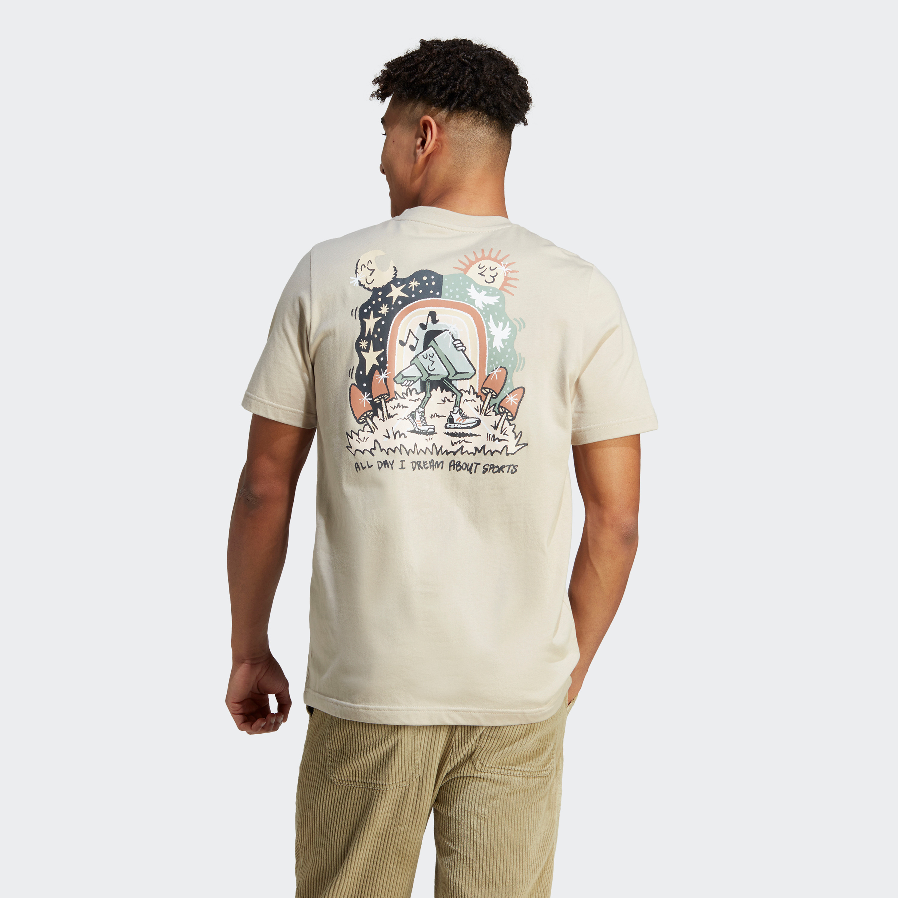 تي شيرت دودل باف مرتفع للرجال سبورت وير من اديداس | او اي-men-clothing-sportswearandactivewear-tshirtsandpolos-image-4