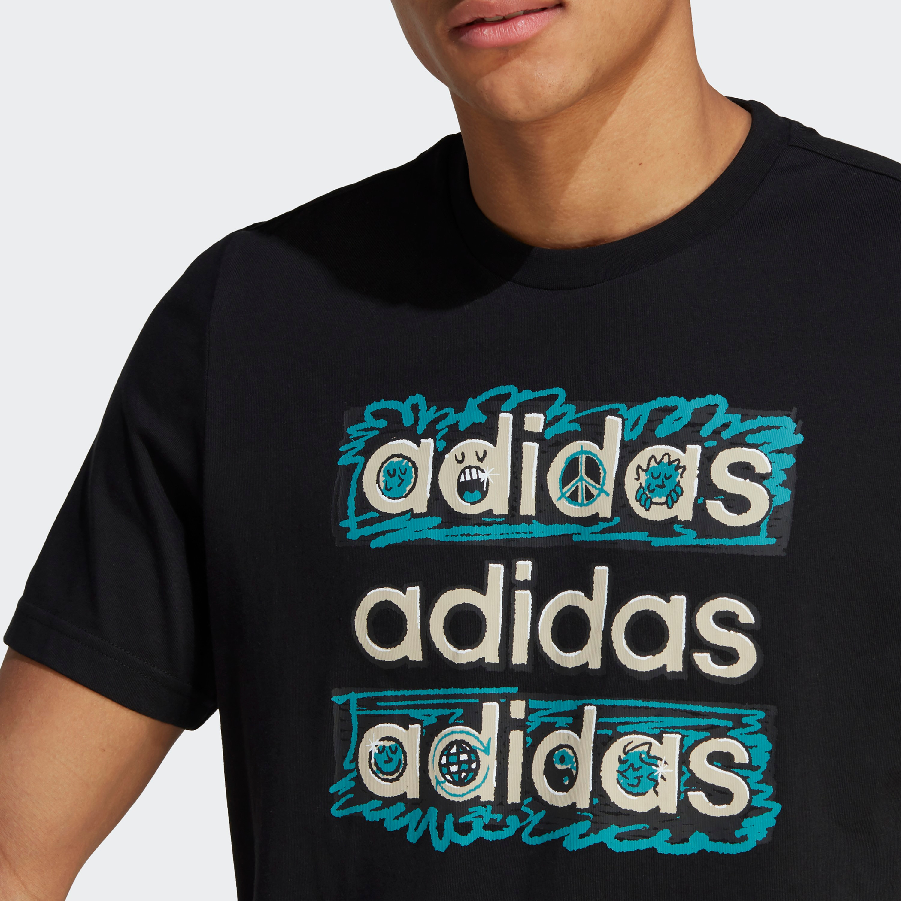 تي شيرت دودل متعدد للرجال سبورت وير من اديداس | او اي-men-clothing-sportswearandactivewear-tshirtsandpolos-image-7