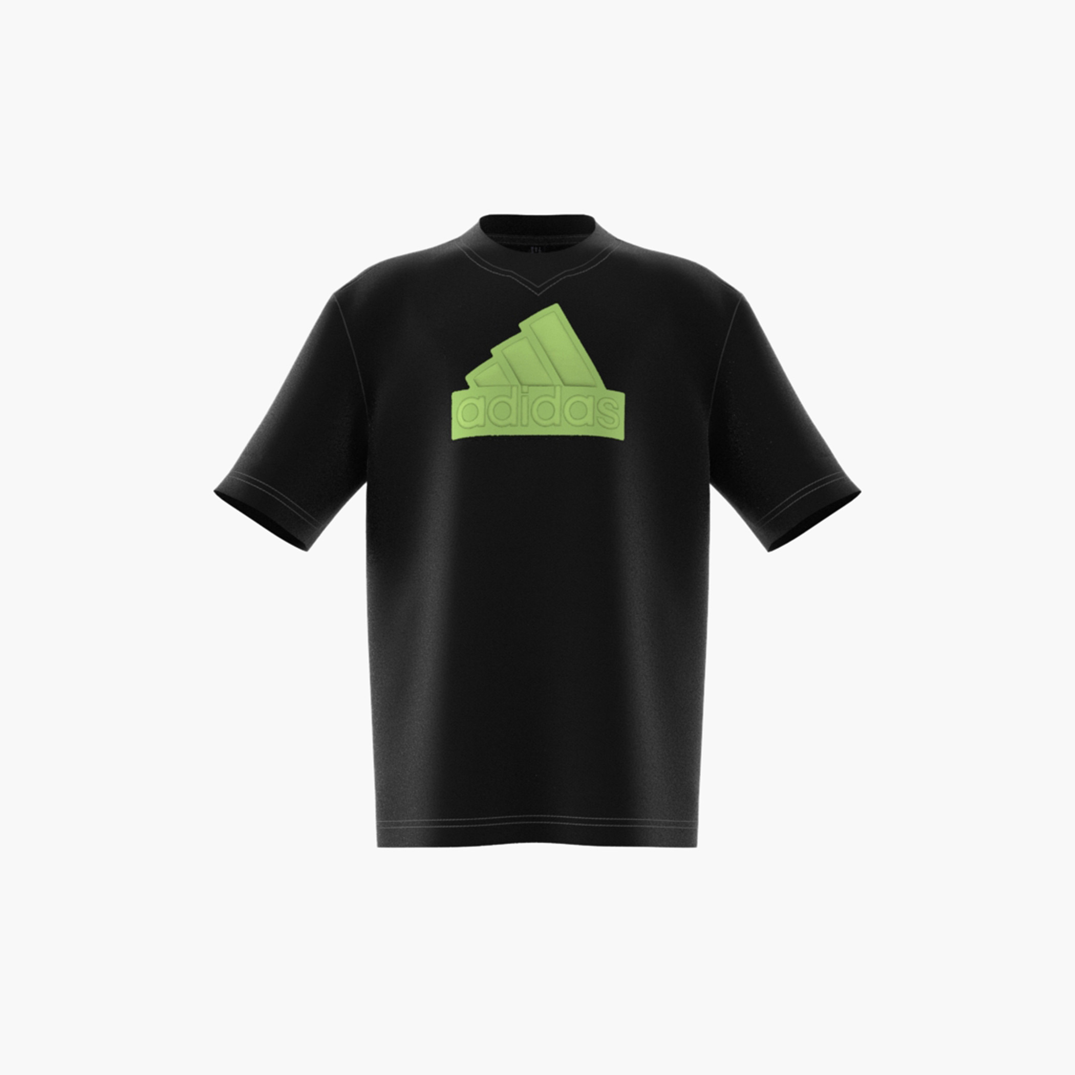 adidas Logo Print Crew Neck T-shirt with Short Sleeves-boys-clothing-sportswear-tops-image-1