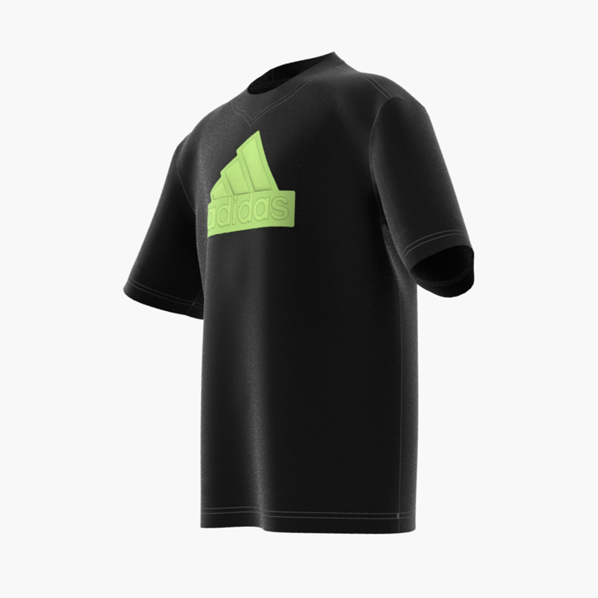 adidas Logo Print Crew Neck T-shirt with Short Sleeves-boys-clothing-sportswear-tops-image-8