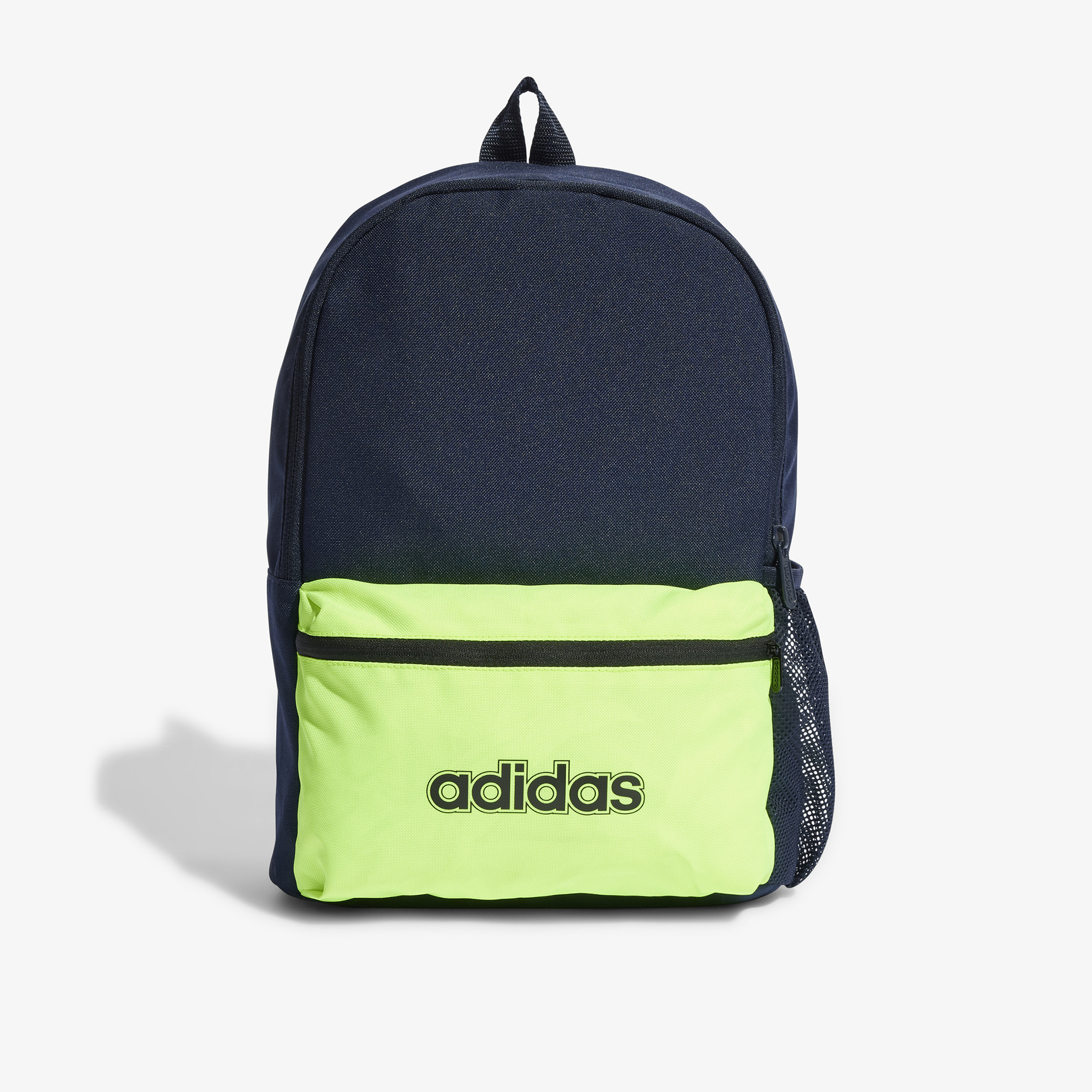 Adidas Logo Print Backpack with Shoulder Straps and Zip Closure