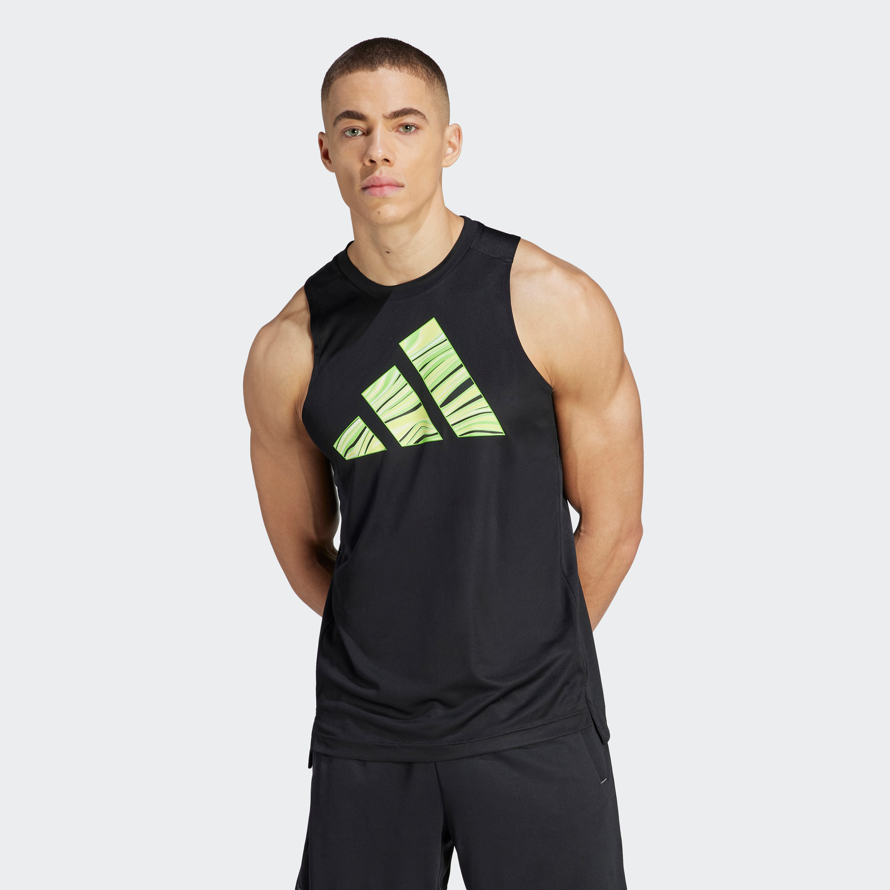 Adidas Men HIIT Training Tank Top | OE-men-clothing-sportswearandactivewear-tshirtsandpolos-image-1