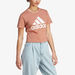 Adidas Logo Print T-shirt with Crew Neck and Short Sleeves-T Shirts & Vests-thumbnail-1