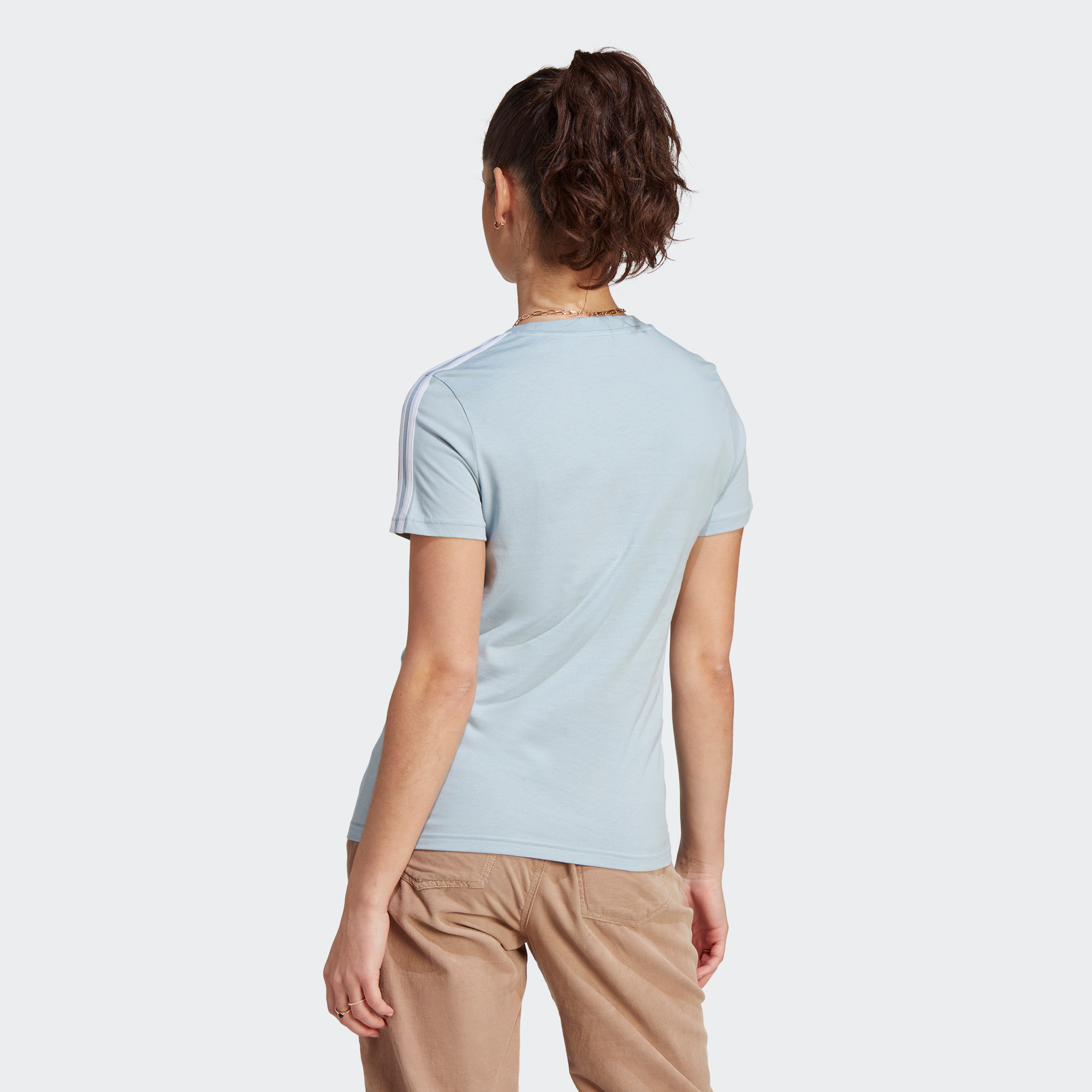 سروال رياضي اسنشيال ضئيل بثلاثة خطوط من اديداس للنساء | او اي-sports-women-clothing-tshirtsandvests-image-6