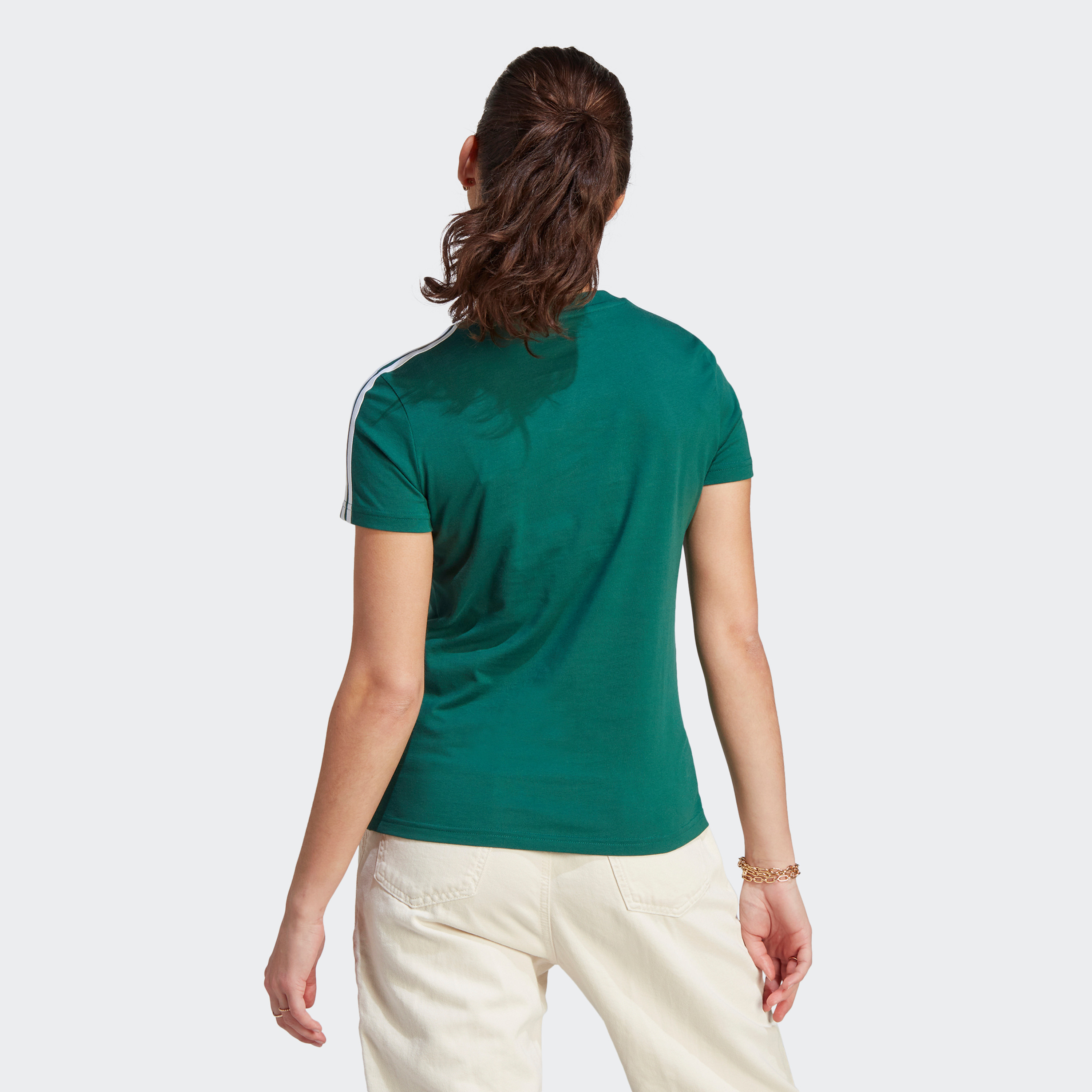 سروال رياضي اسنشيال ضئيل بثلاثة خطوط من اديداس للنساء | او اي-sports-women-clothing-tshirtsandvests-image-10