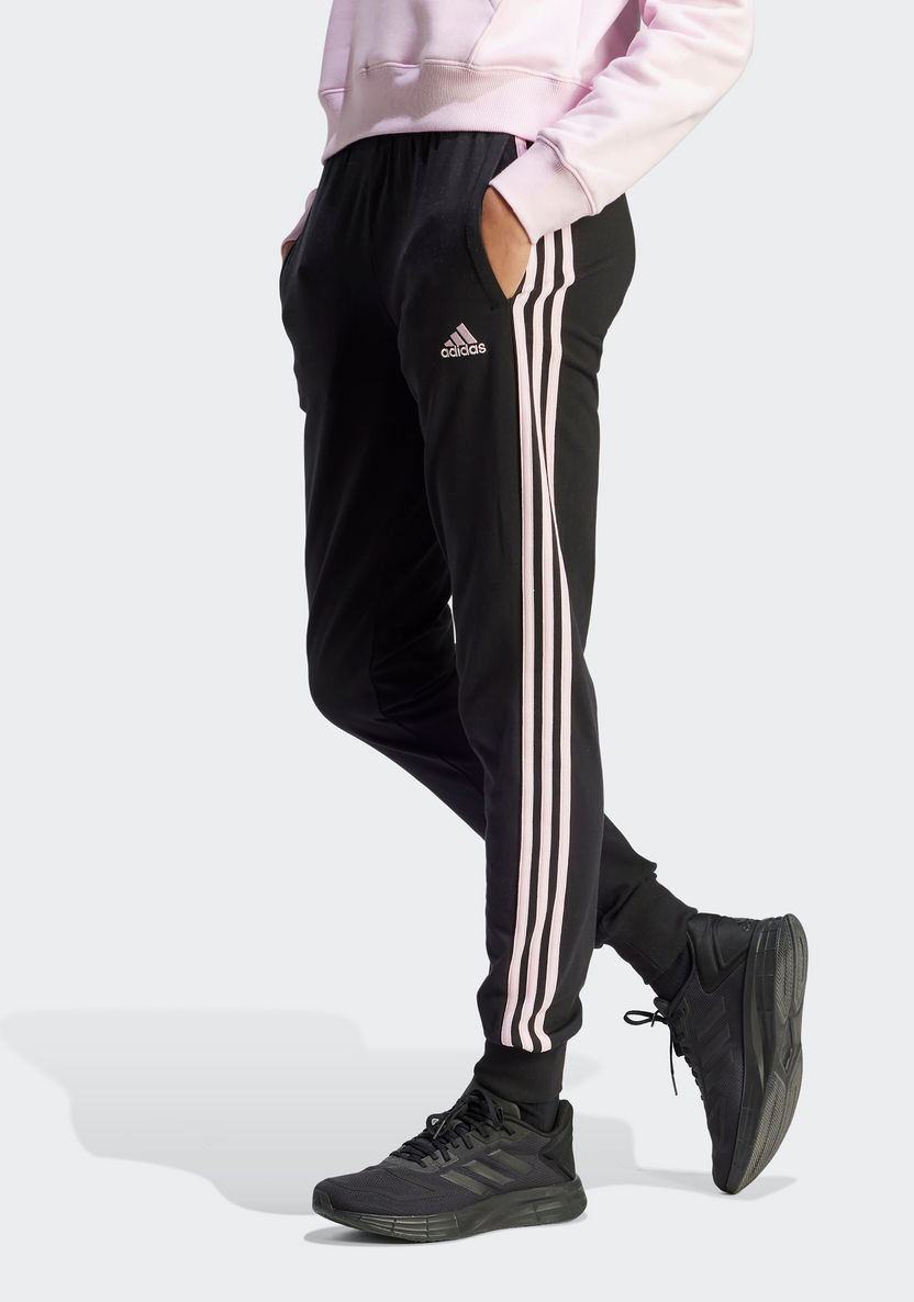 Buy Women's Adidas Women Essentials Single Jersey 3-Stripes Joggers, OE  Online
