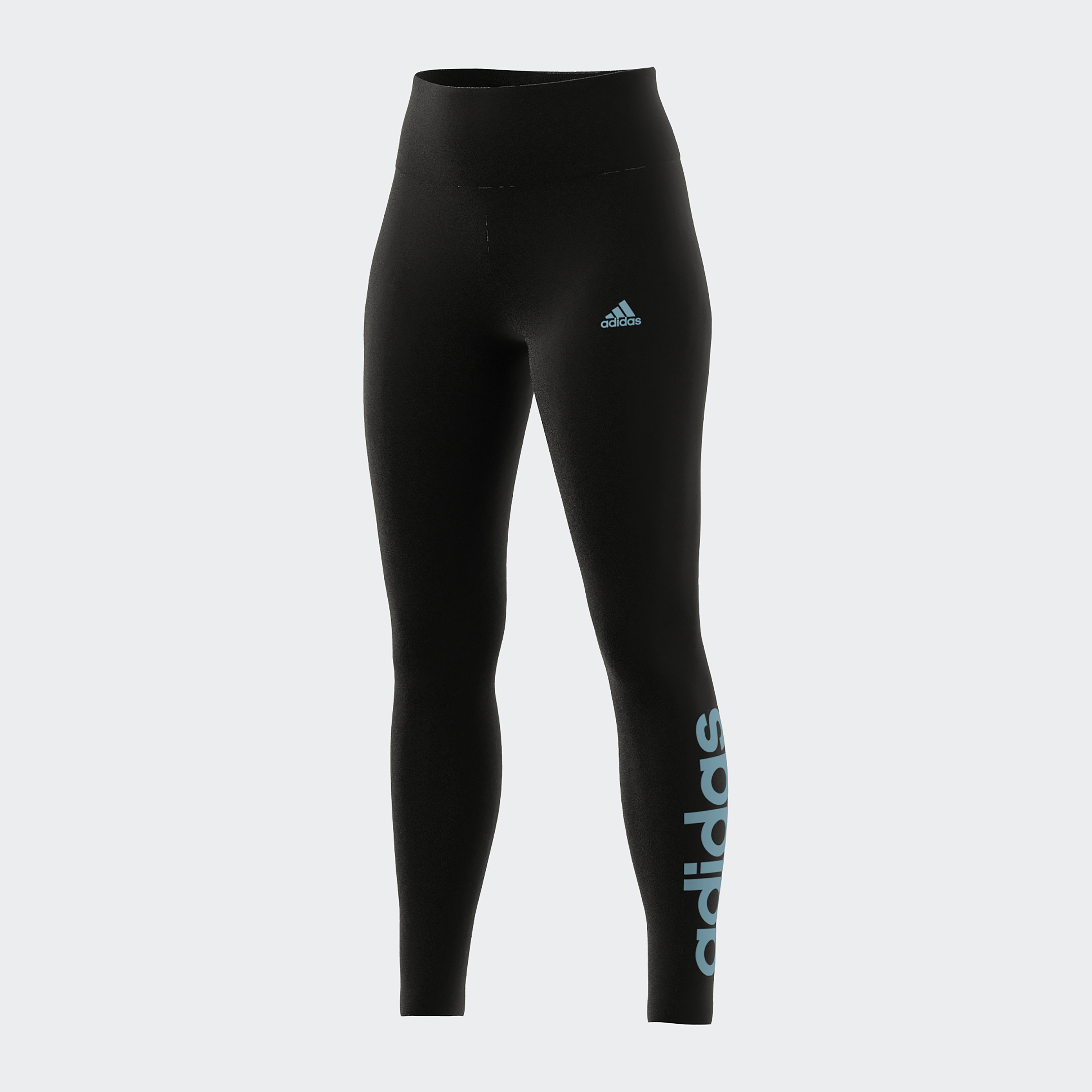 بنطلون ضيق للنساء بشعار اسنشيالز عالي الخصر من اديداس| او اي-women-clothing-bottoms-leggings-image-7