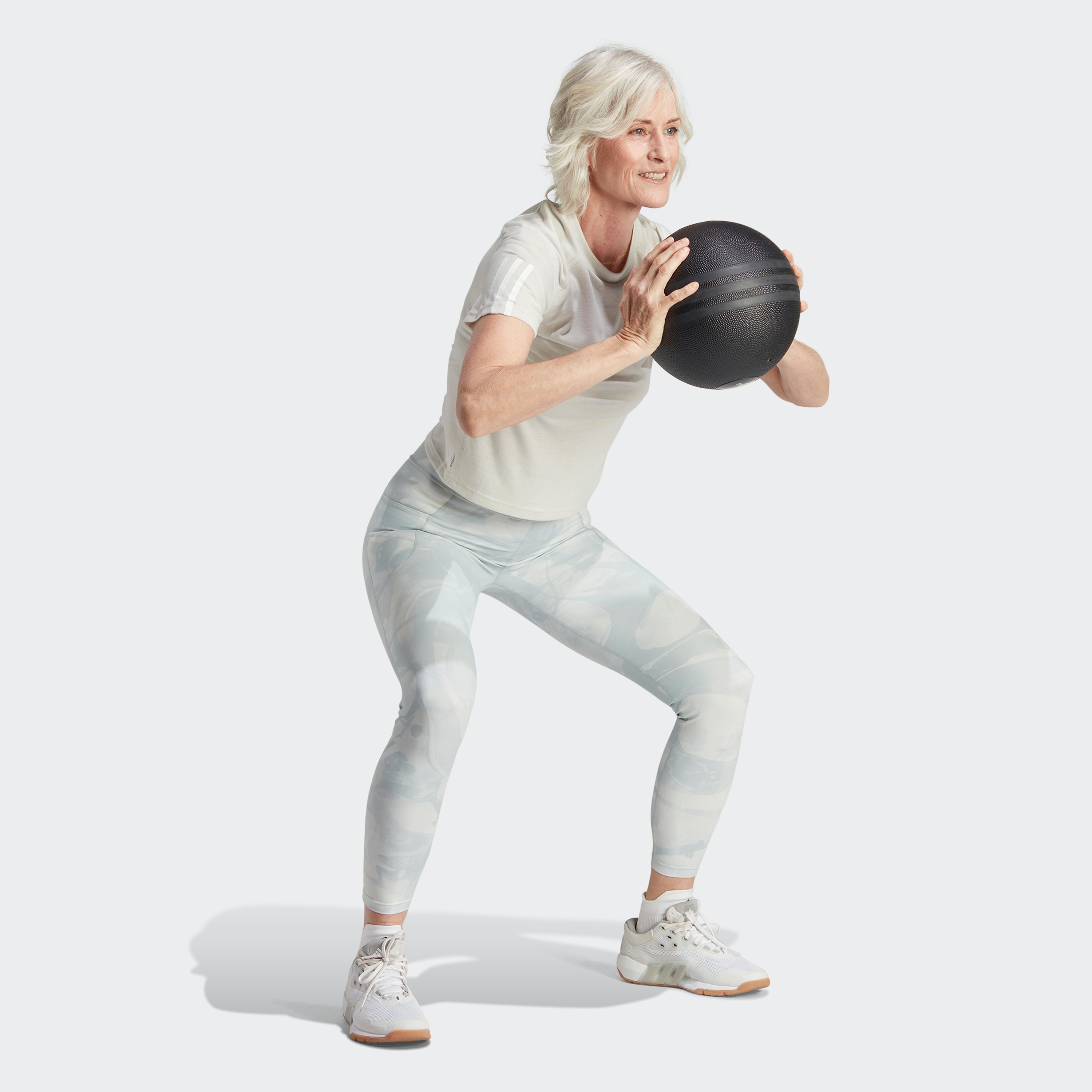 Adidas Women Train Essentials Train Cotton 3-Stripes Crop T-Shirt | OE-sports-women-clothing-tshirtsandvests-image-2