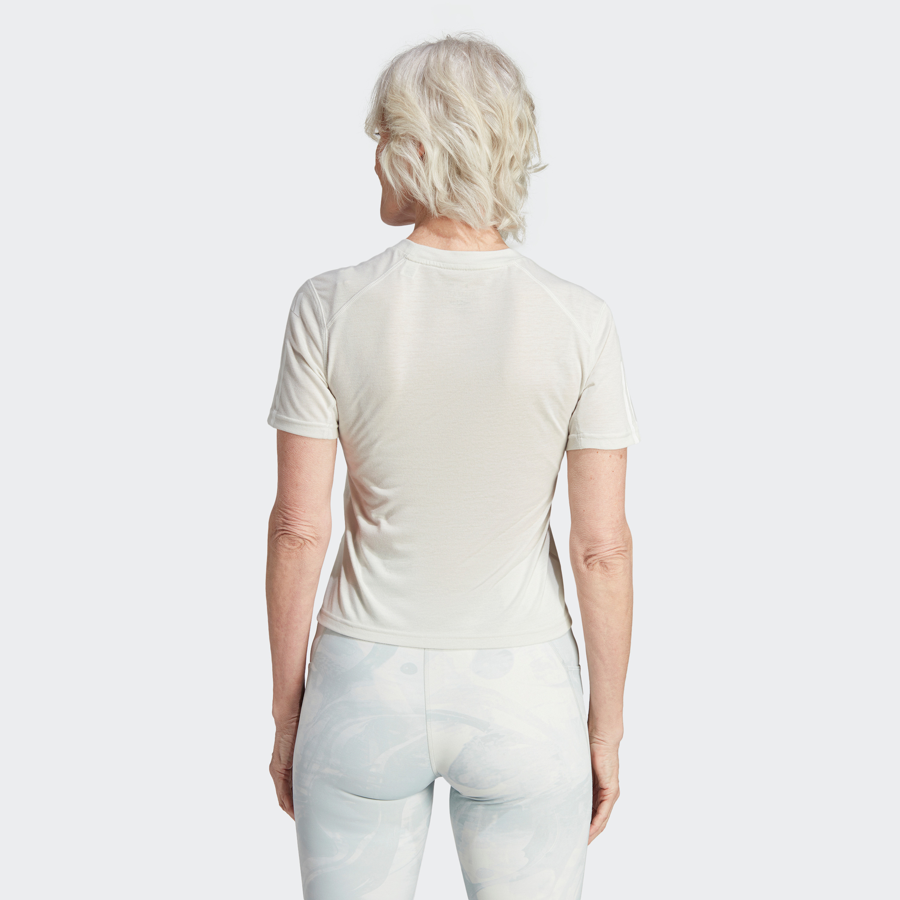 Adidas Women Train Essentials Train Cotton 3-Stripes Crop T-Shirt | OE-sports-women-clothing-tshirtsandvests-image-4