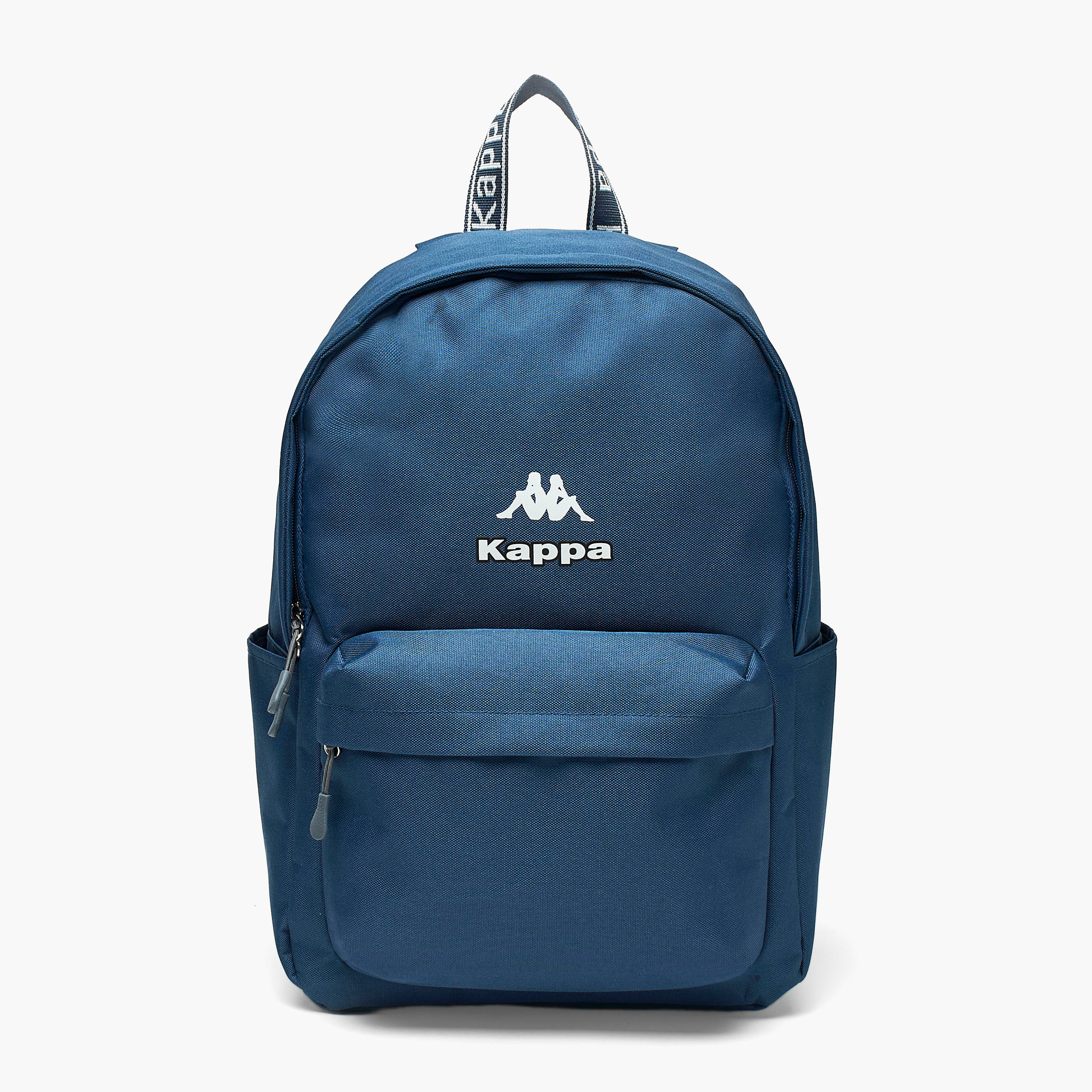 Kappa Logo Print School Backpack with Adjustable Straps and Zip Closure - 29x15x42 cm-school-bagsandbackpacks-backpacks-image-1