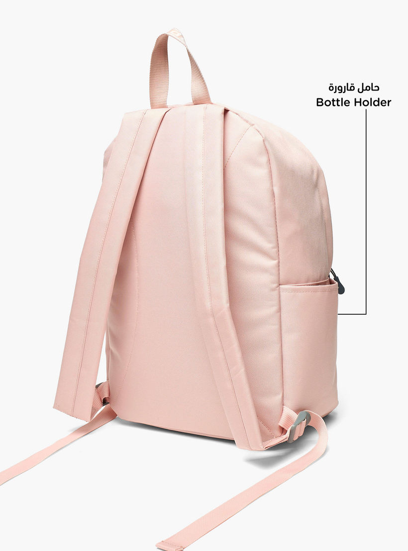 شنطة ظهر مدرسية بطبعات شعار وحمالات قابلة للتعديل وسحاب إغلاق من كابا - 29x15x42 سم-school-bagsandbackpacks-backpacks-image-3
