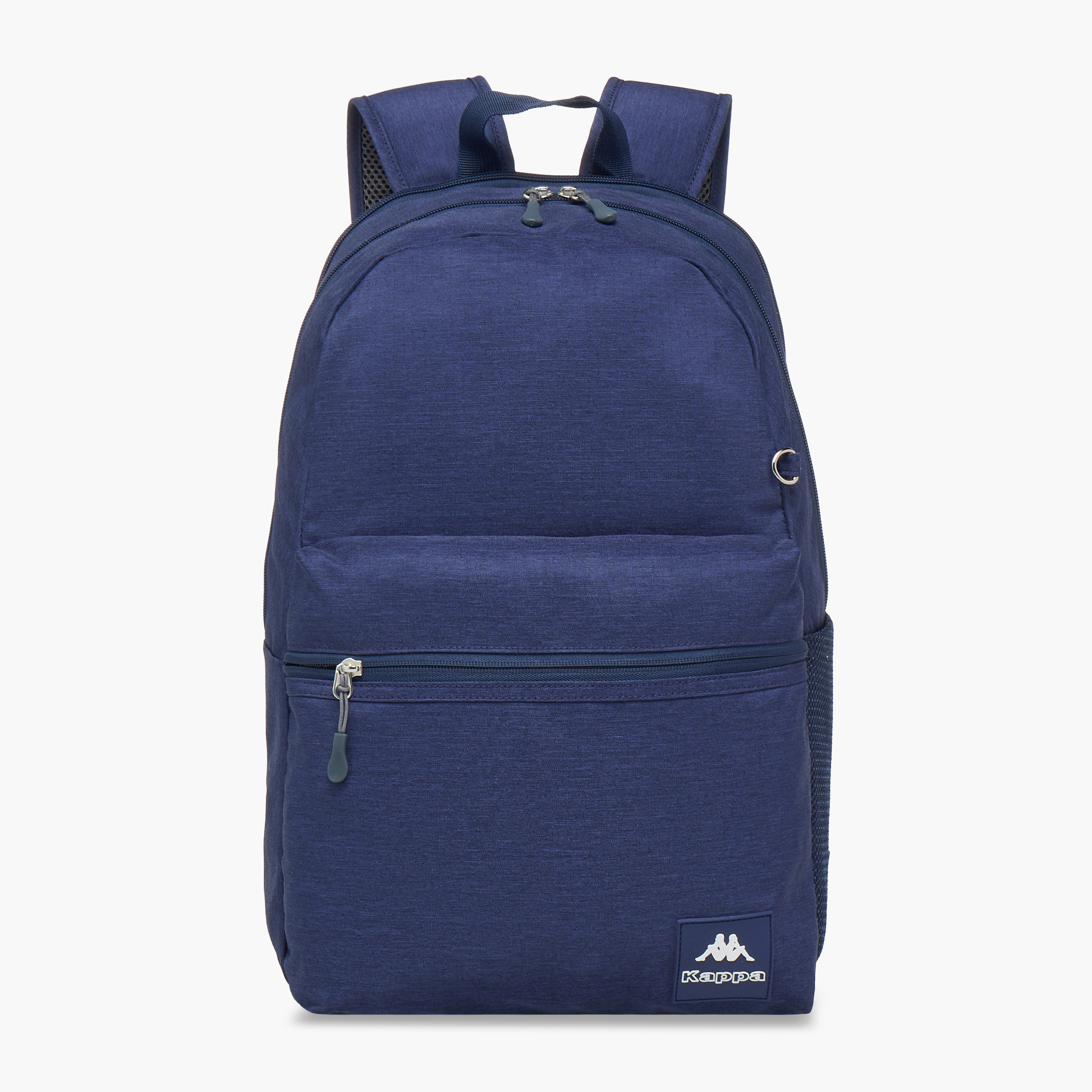 Kappa Logo Print School Backpack with Adjustable Shoulder Straps and Pencil Pouch - 44x13x30 cm-school-bagsandbackpacks-sets-image-2