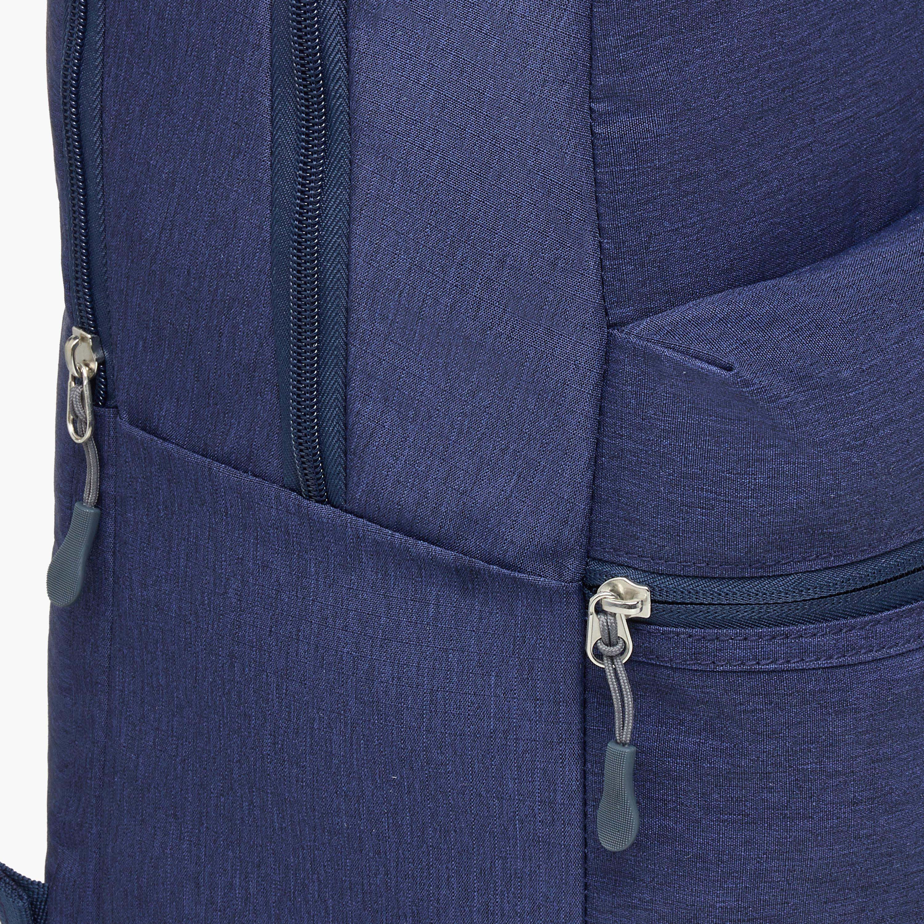 Kappa Logo Print School Backpack with Adjustable Shoulder Straps and Pencil Pouch - 44x13x30 cm-school-bagsandbackpacks-sets-image-9