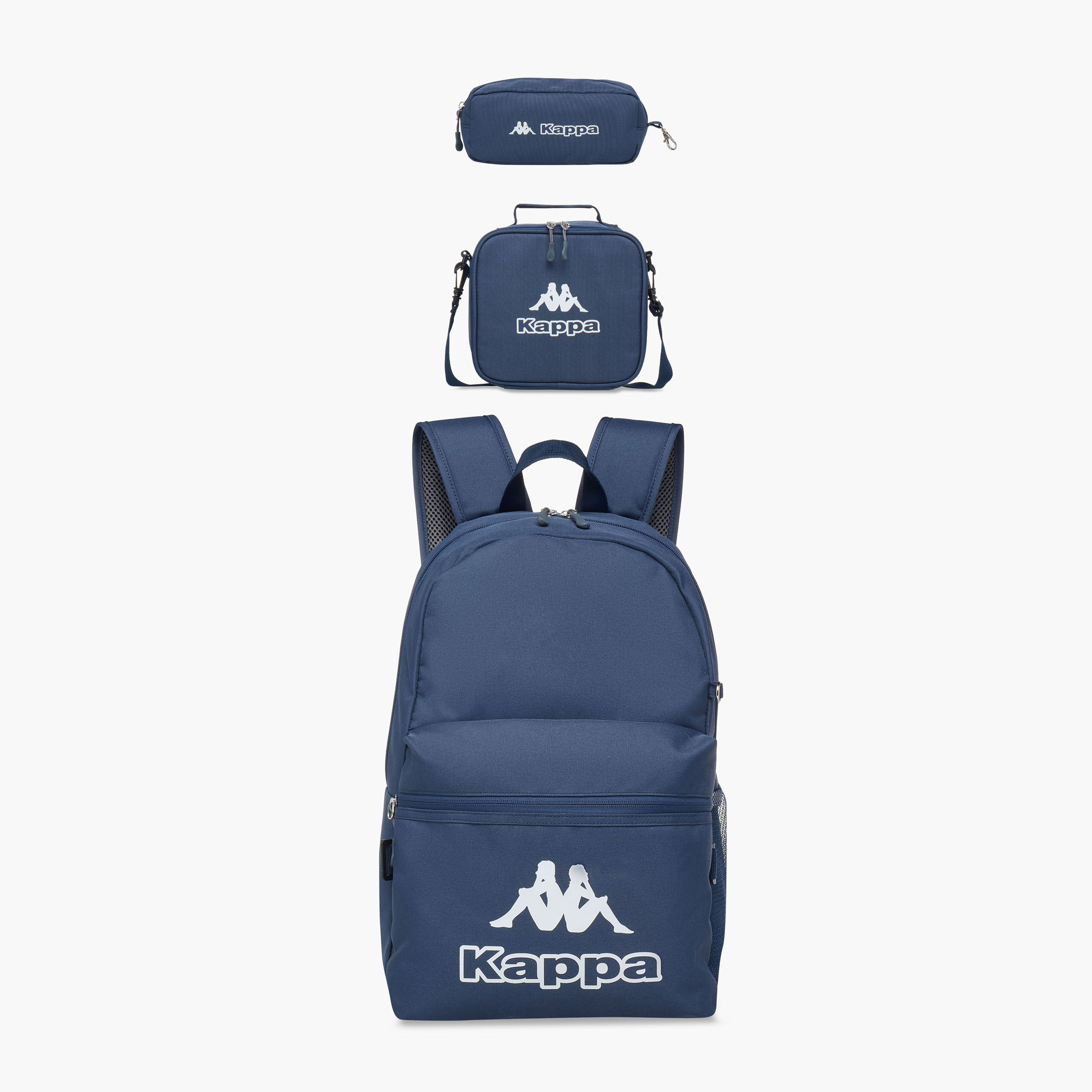 Kappa Logo Print 3-Piece School Backpack Set-school-bagsandbackpacks-backpacks-image-1