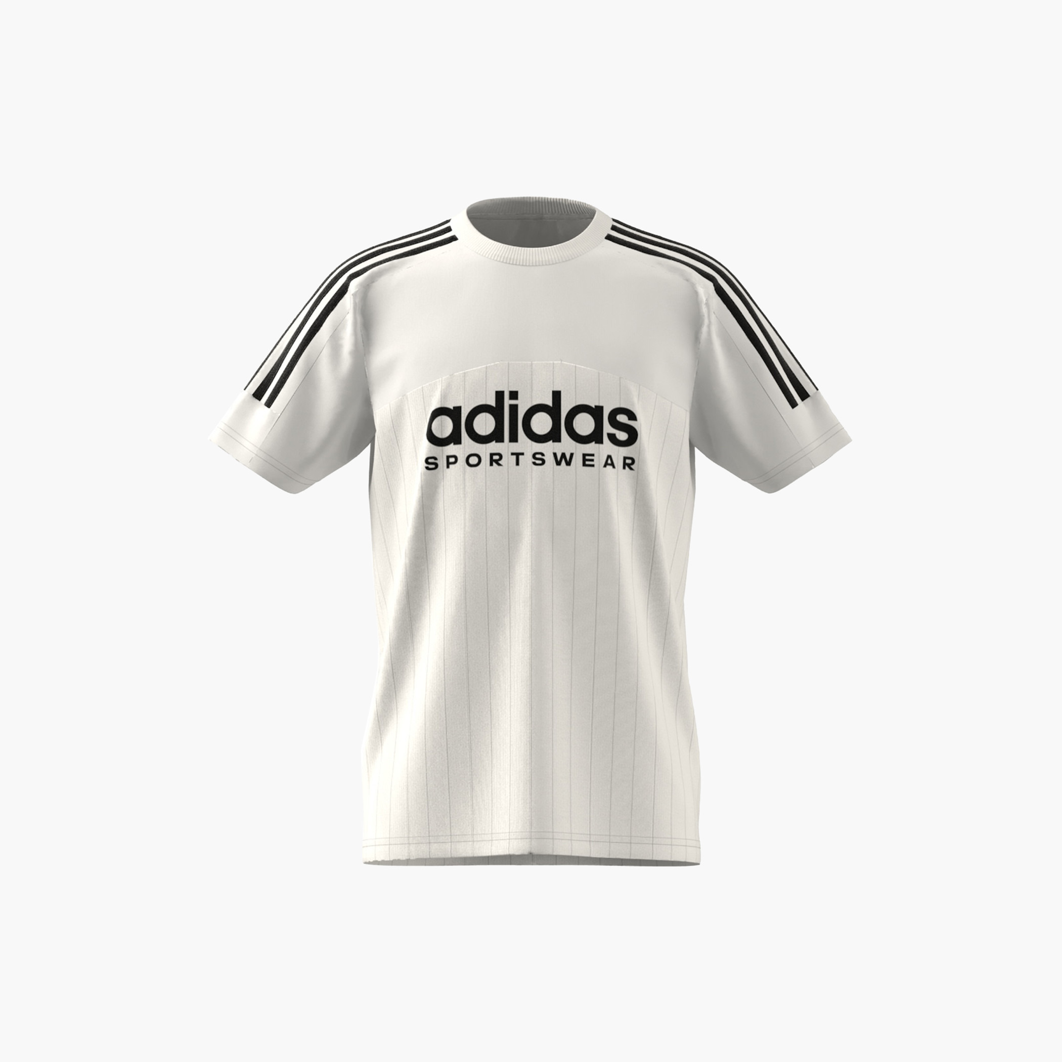 adidas striped crew neck