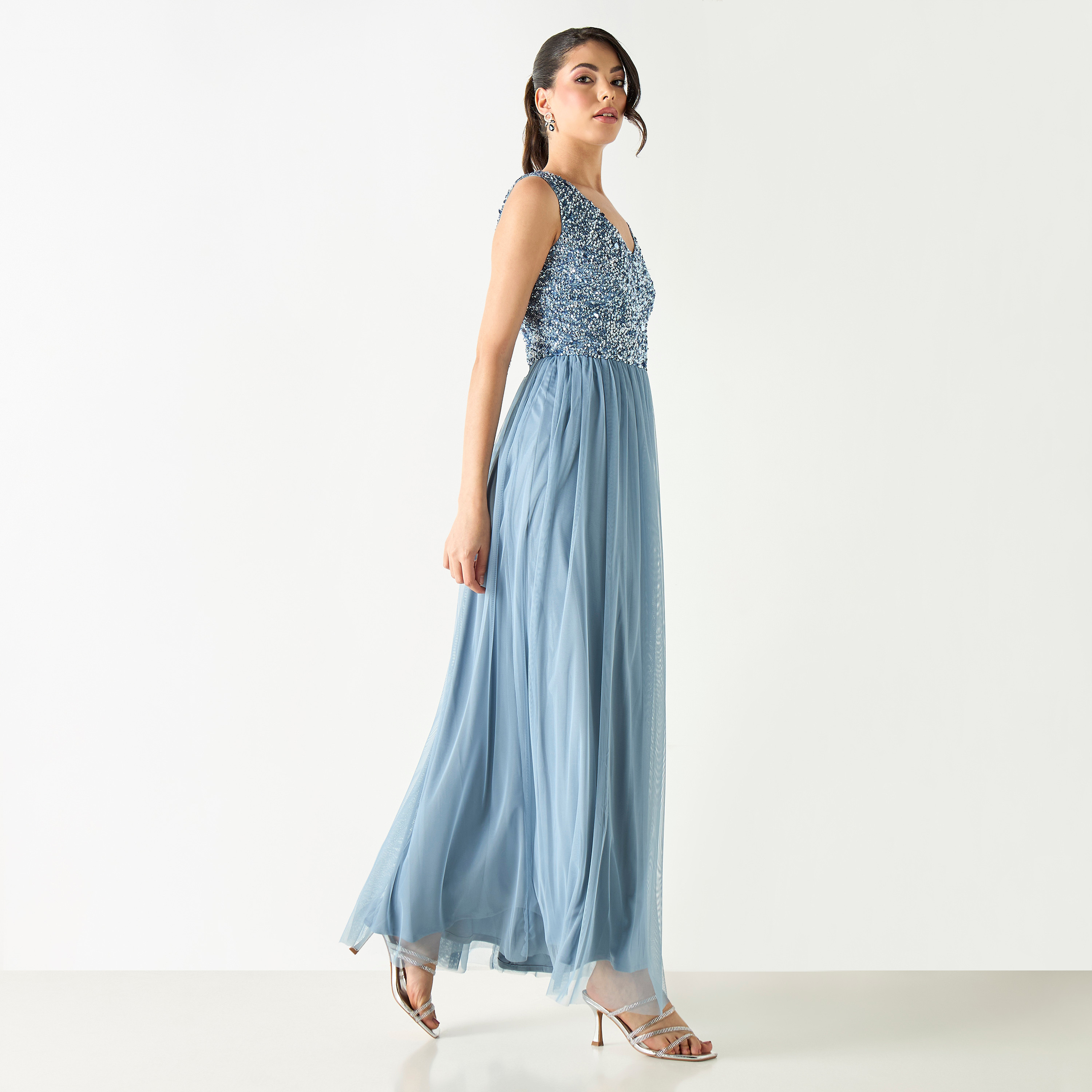 Embellished Sleeveless Maxi Dress with Zip Closure-women-clothing-dresses-image-2