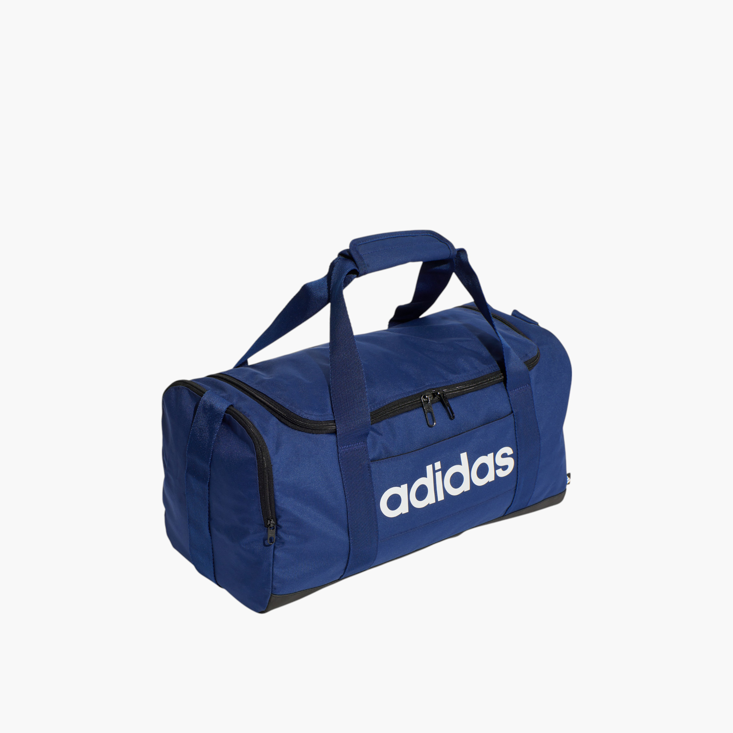 Adidas Logo Print Duffel Bag with Zip Closure and Double Handle - IN6111-men-bags-image-2