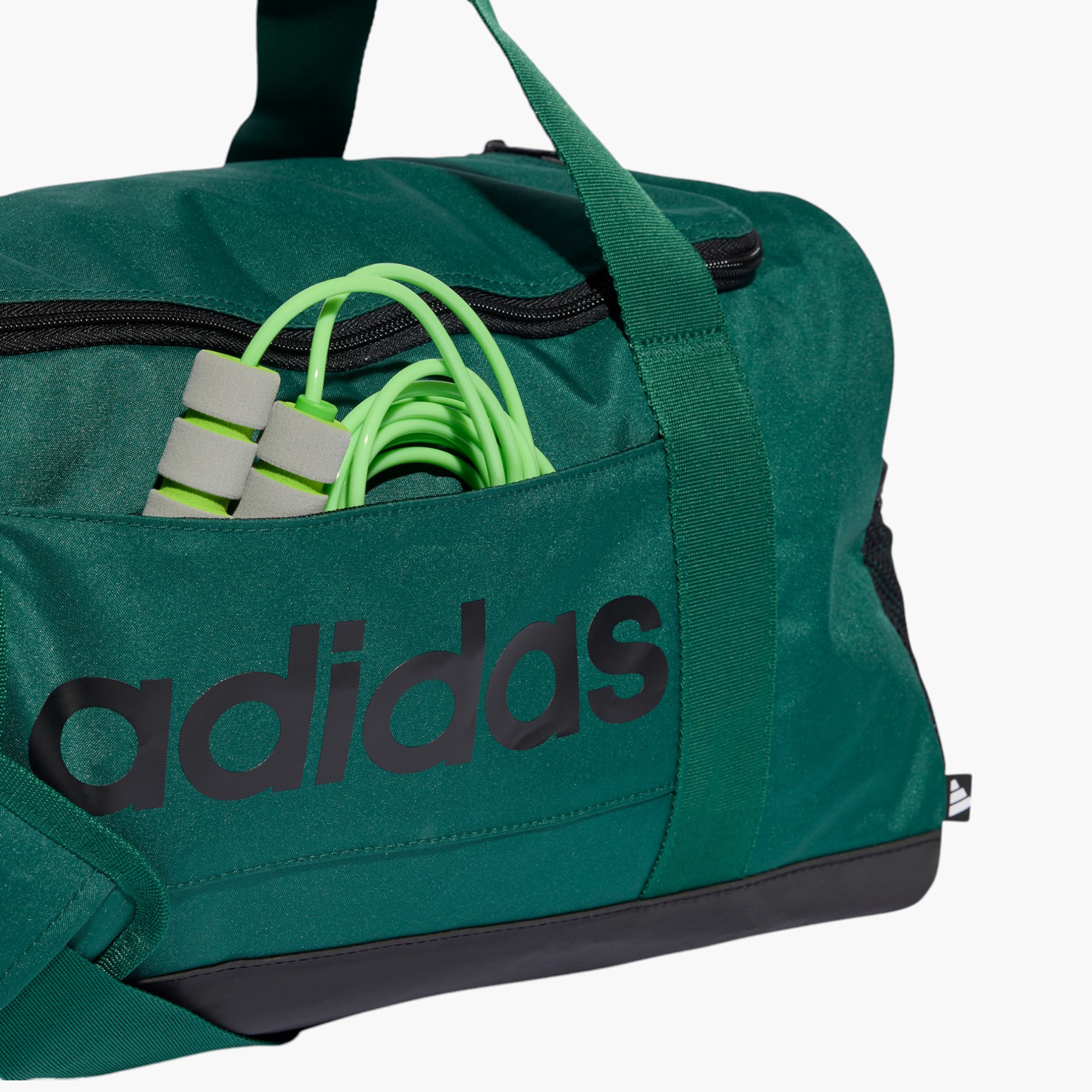 Adidas Logo Print Duffel Bag with Zip Closure and Double Handle - IN6112-men-bags-image-4