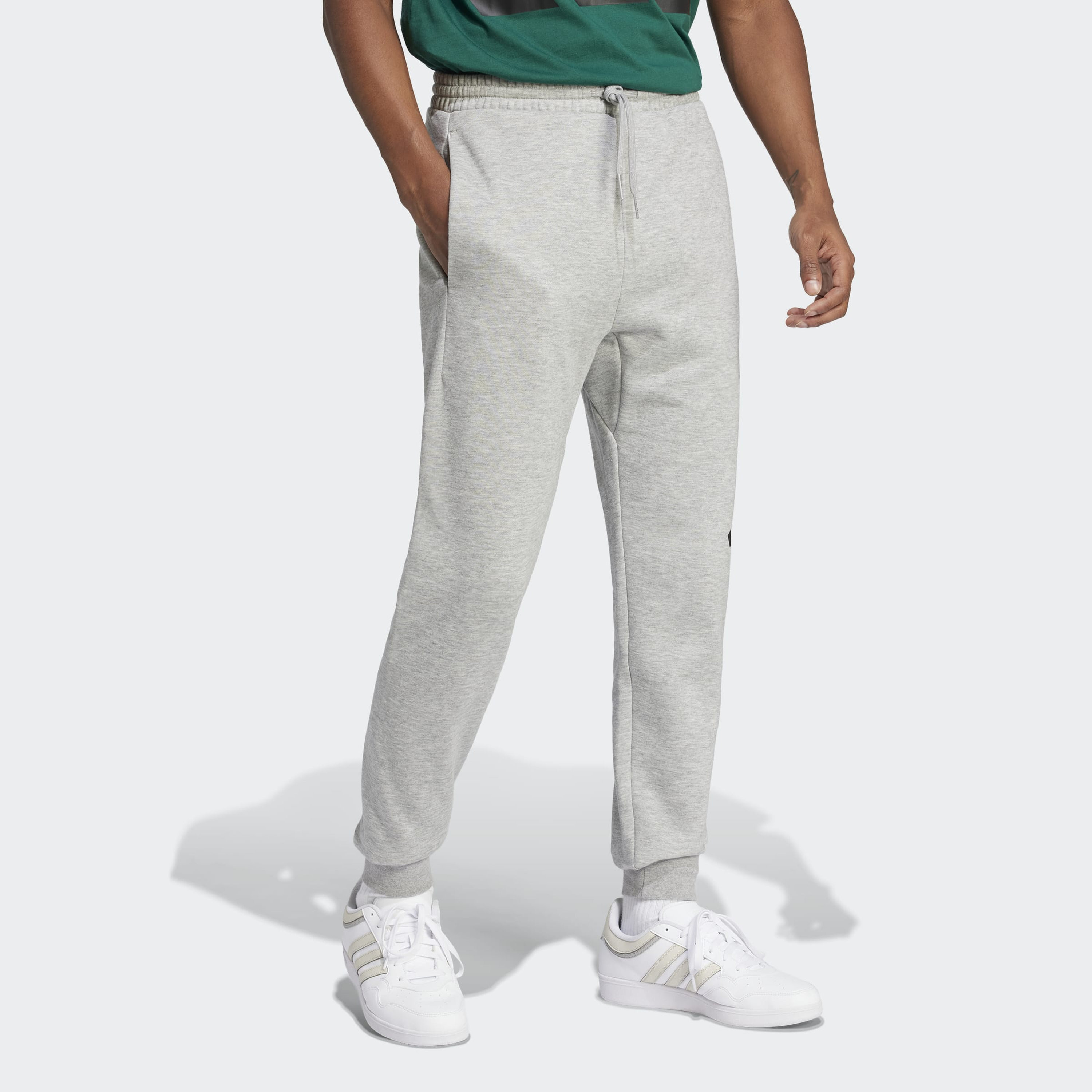 adidas Men Essentials Big Logo Cuffed Fleece Joggers-men-clothing-sportswearandactivewear-bottoms-image-2