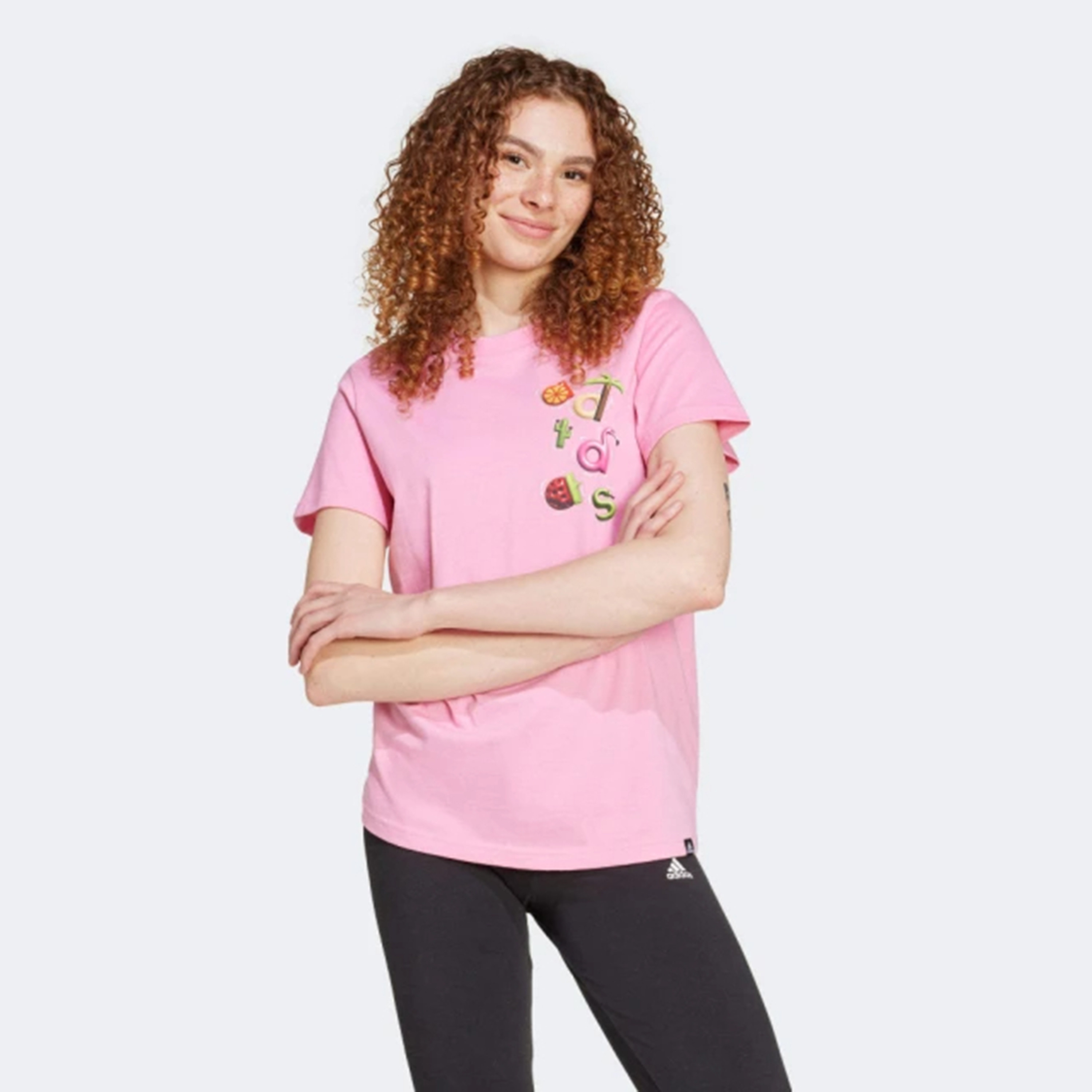 أديداس - تي شيرت جرافيكي سامر فن IN6443-sports-women-clothing-tshirtsandvests-image-1