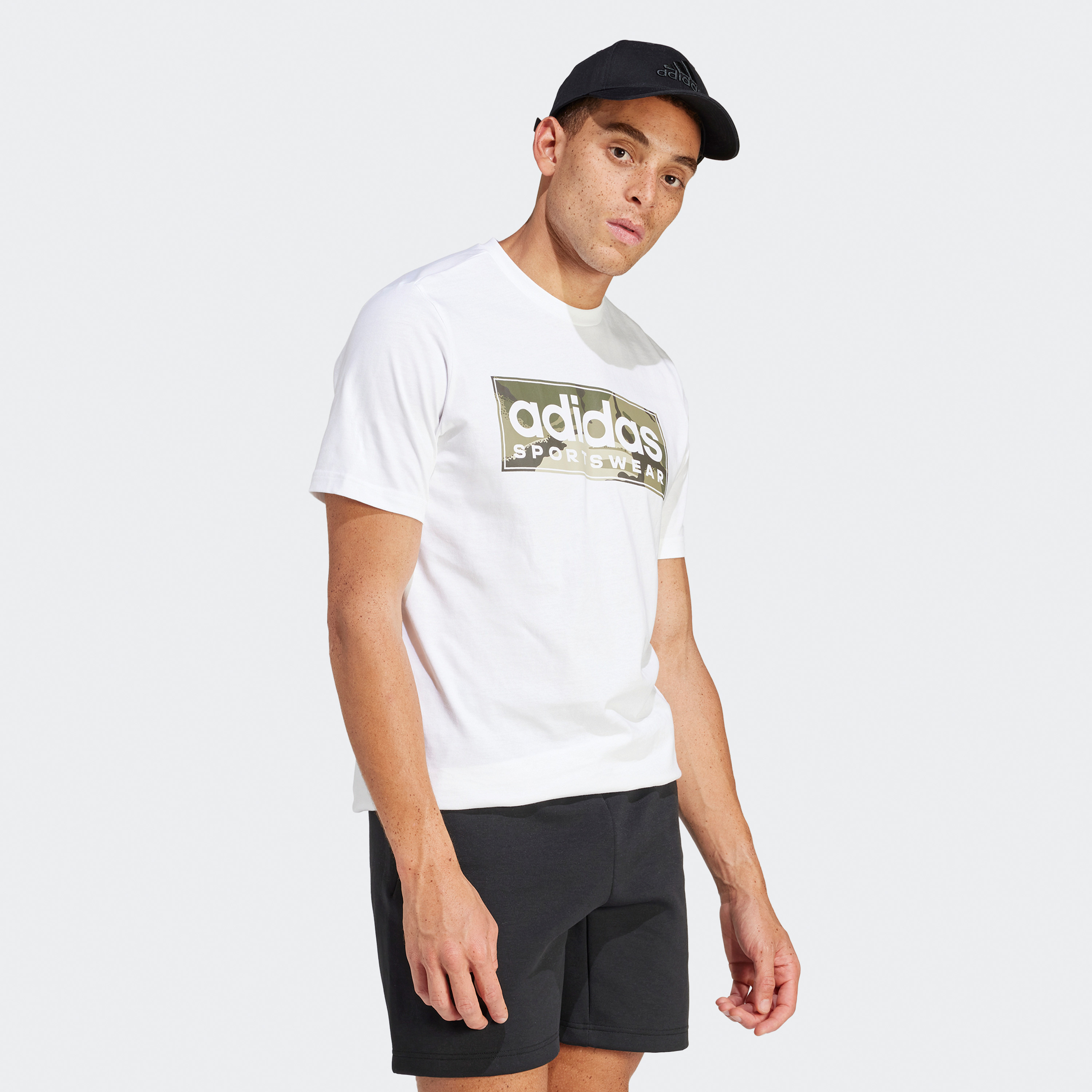 أديداس - تي شيرت جرافيكي بشعار خطي جيشي IN6473-men-clothing-sportswearandactivewear-tshirtsandpolos-image-3