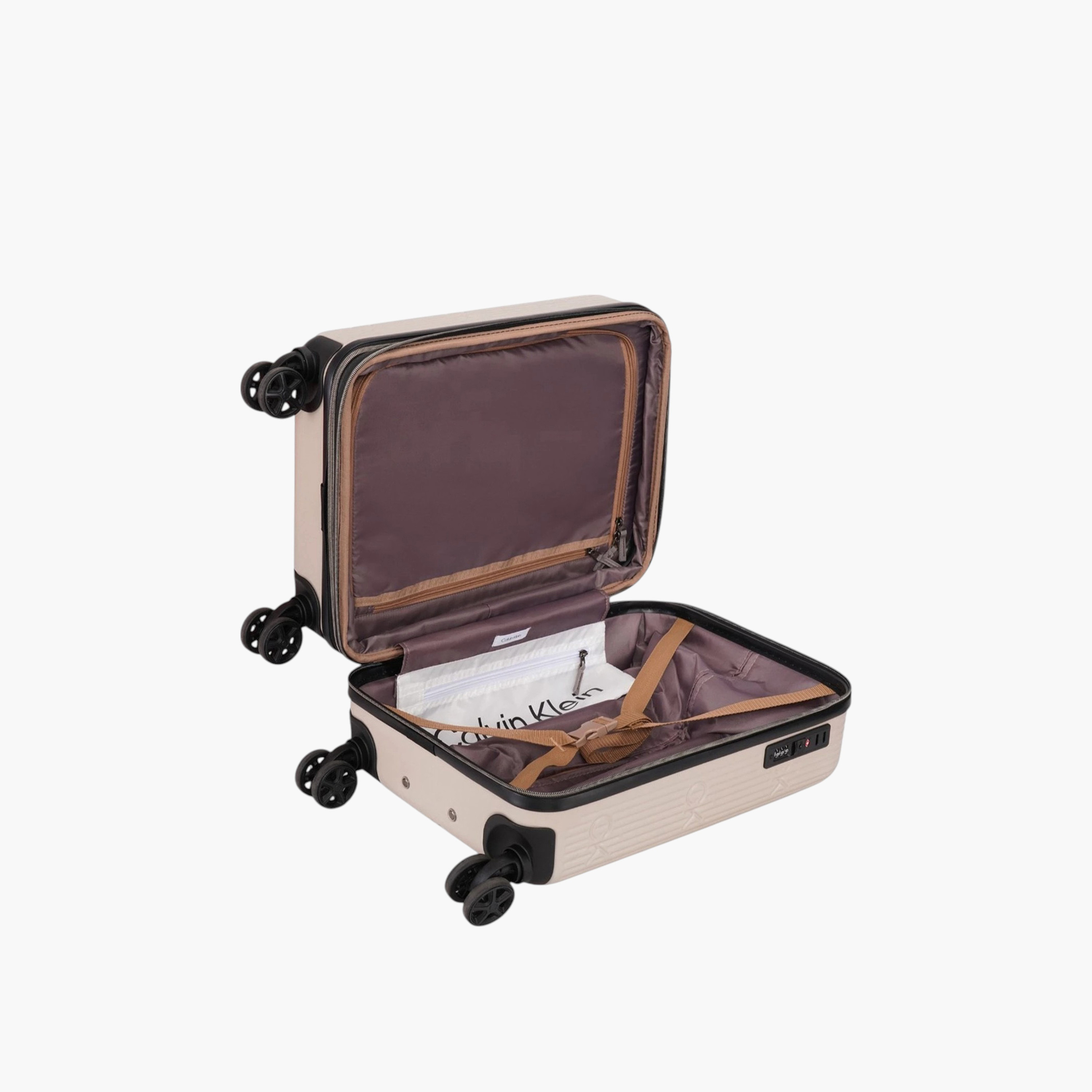 Calvin Klein Textured Hardcase Trolley Bag with Retractable Handle-travel-luggagesandbags-luggage-image-8