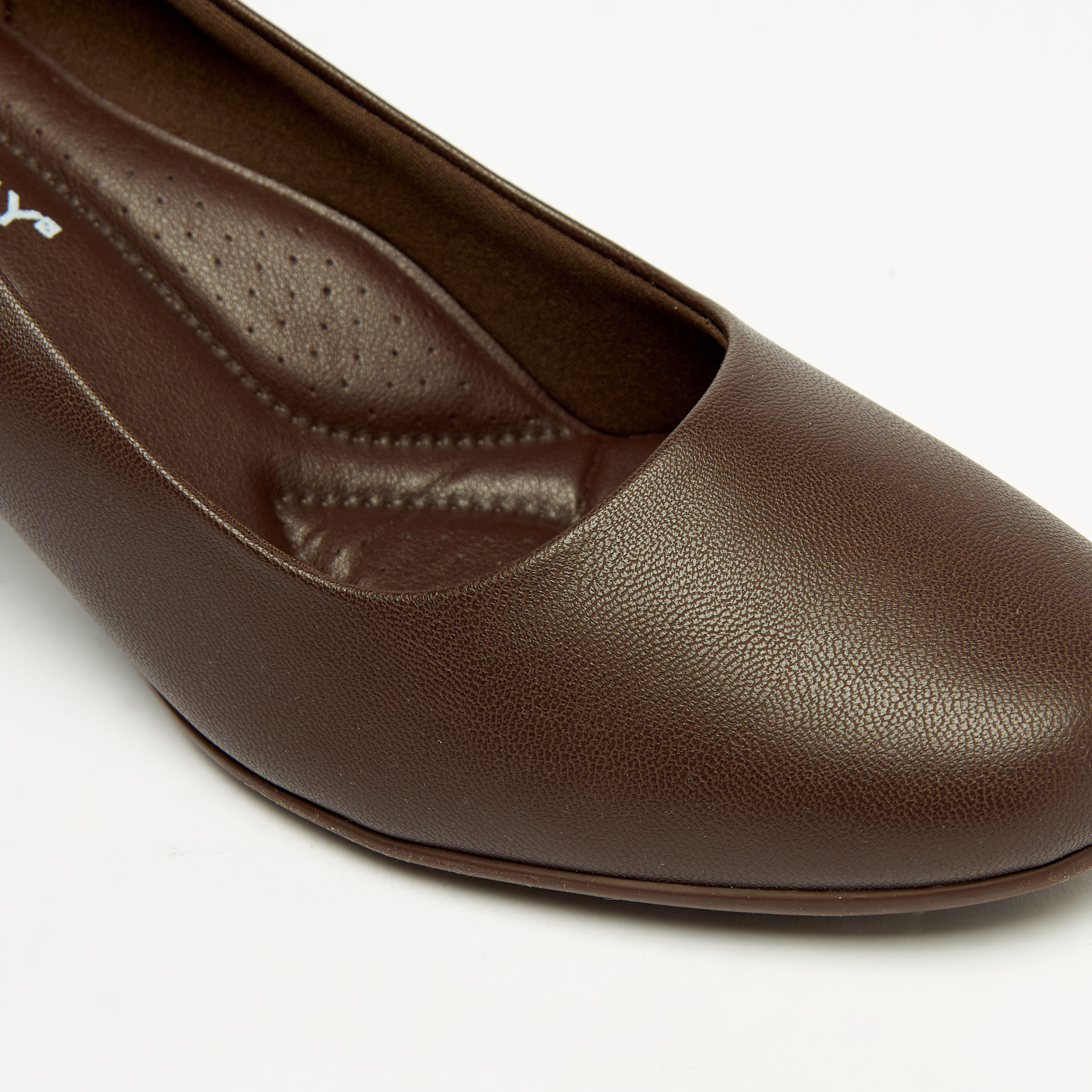 Piccadilly Solid Slip-On Professional Shoes with Block Heels-women-shoes-heels-image-5