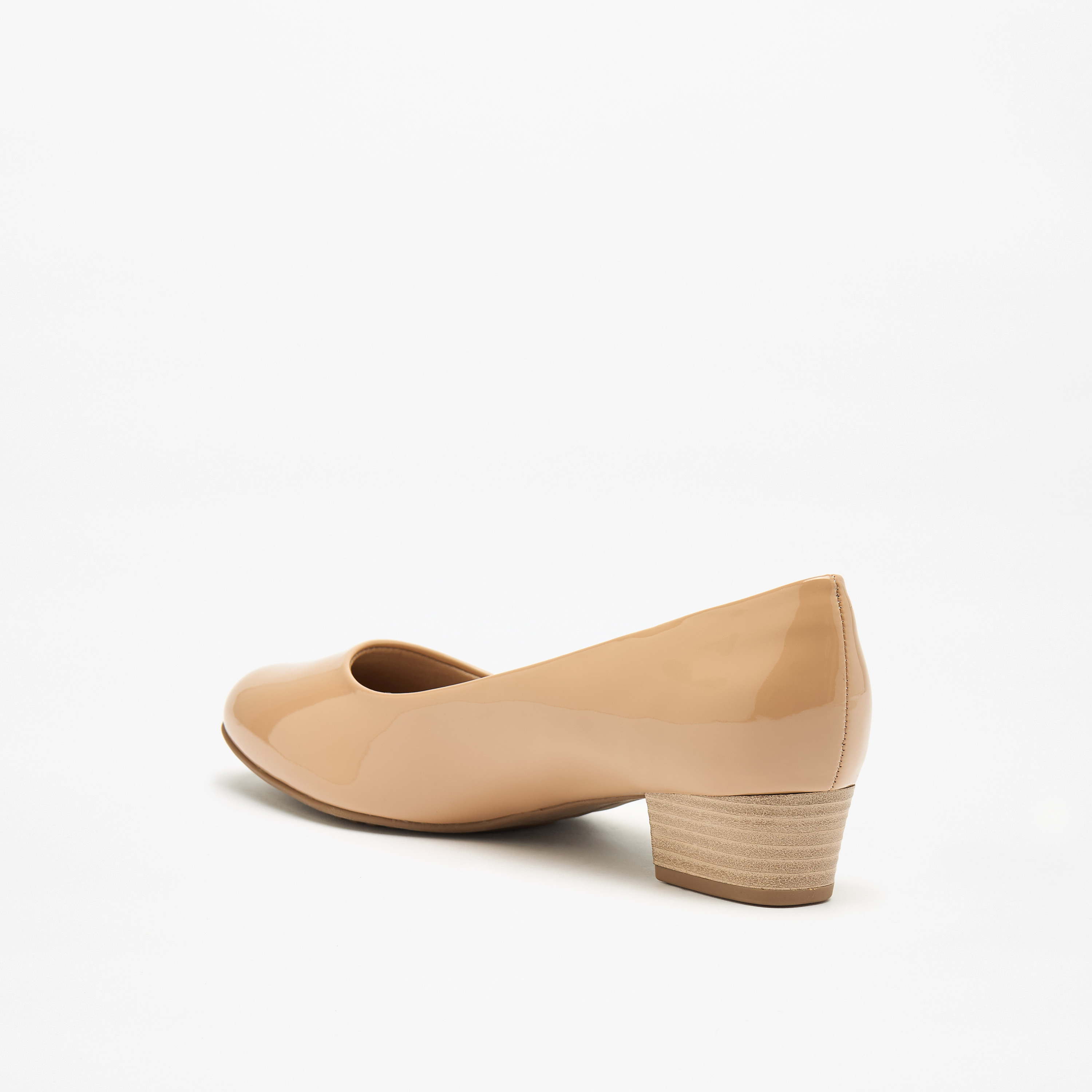 Piccadilly Solid Slip-On Professional Shoes with Block Heels-women-shoes-heels-image-2