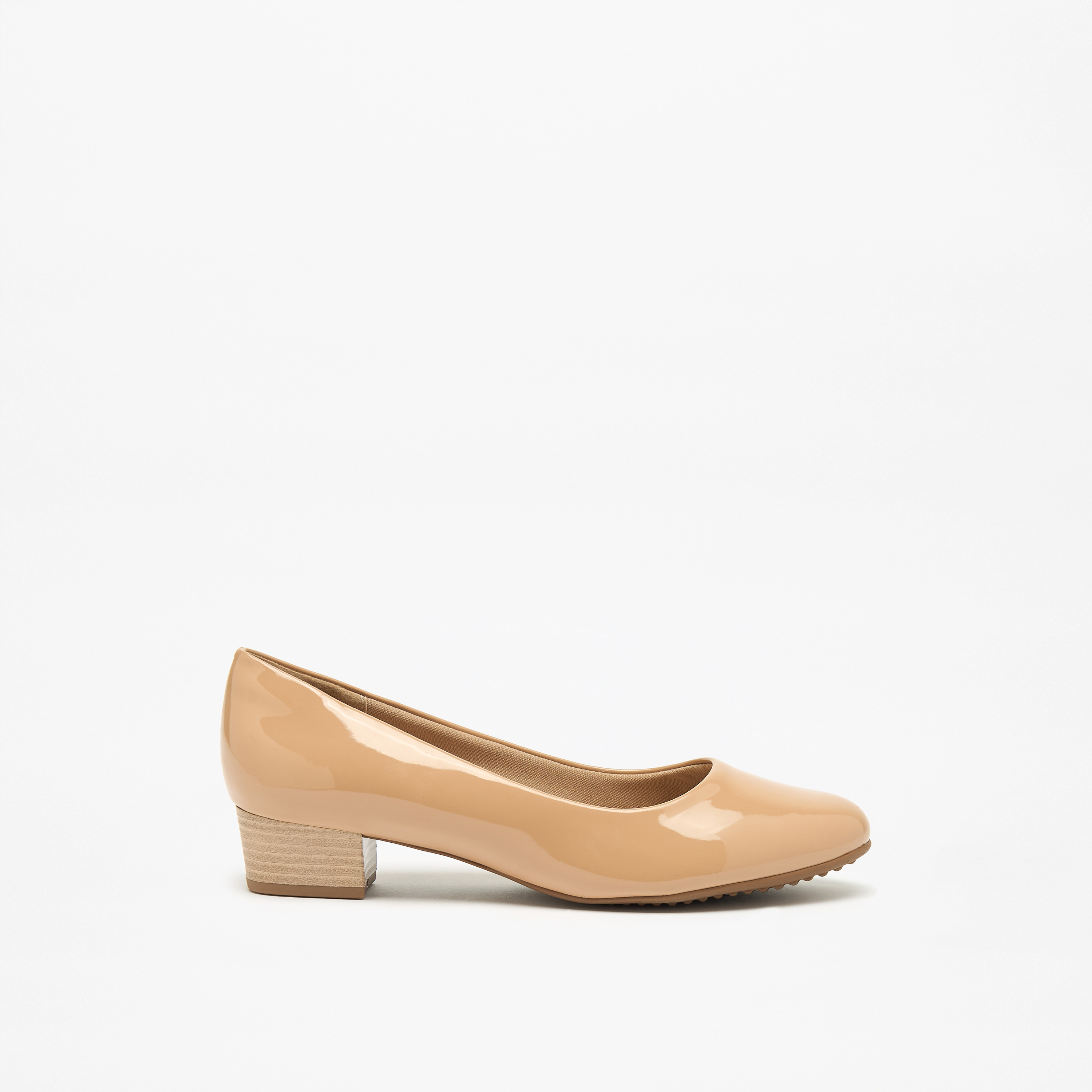Piccadilly Solid Slip-On Professional Shoes with Block Heels-women-shoes-heels-image-4