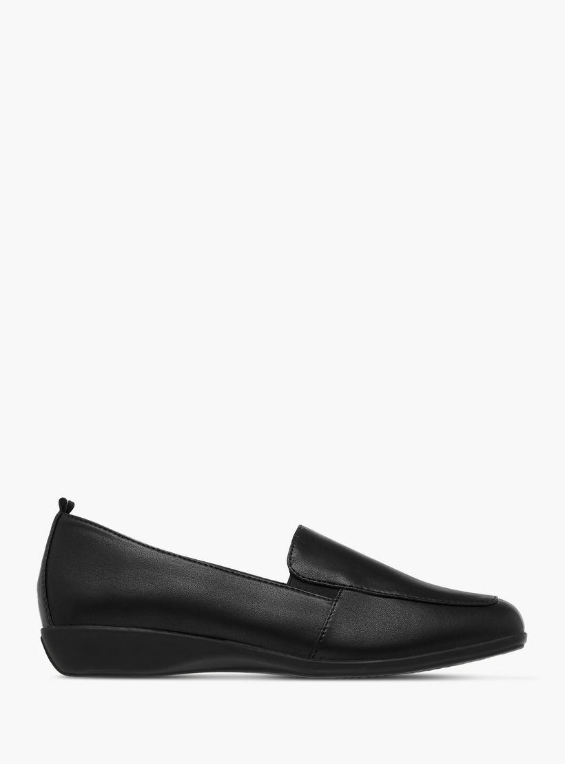 حذاء سهل الارتداء سادة بألسنة سحب من لو كونفورت-women-shoes-flats-loafers-image-3