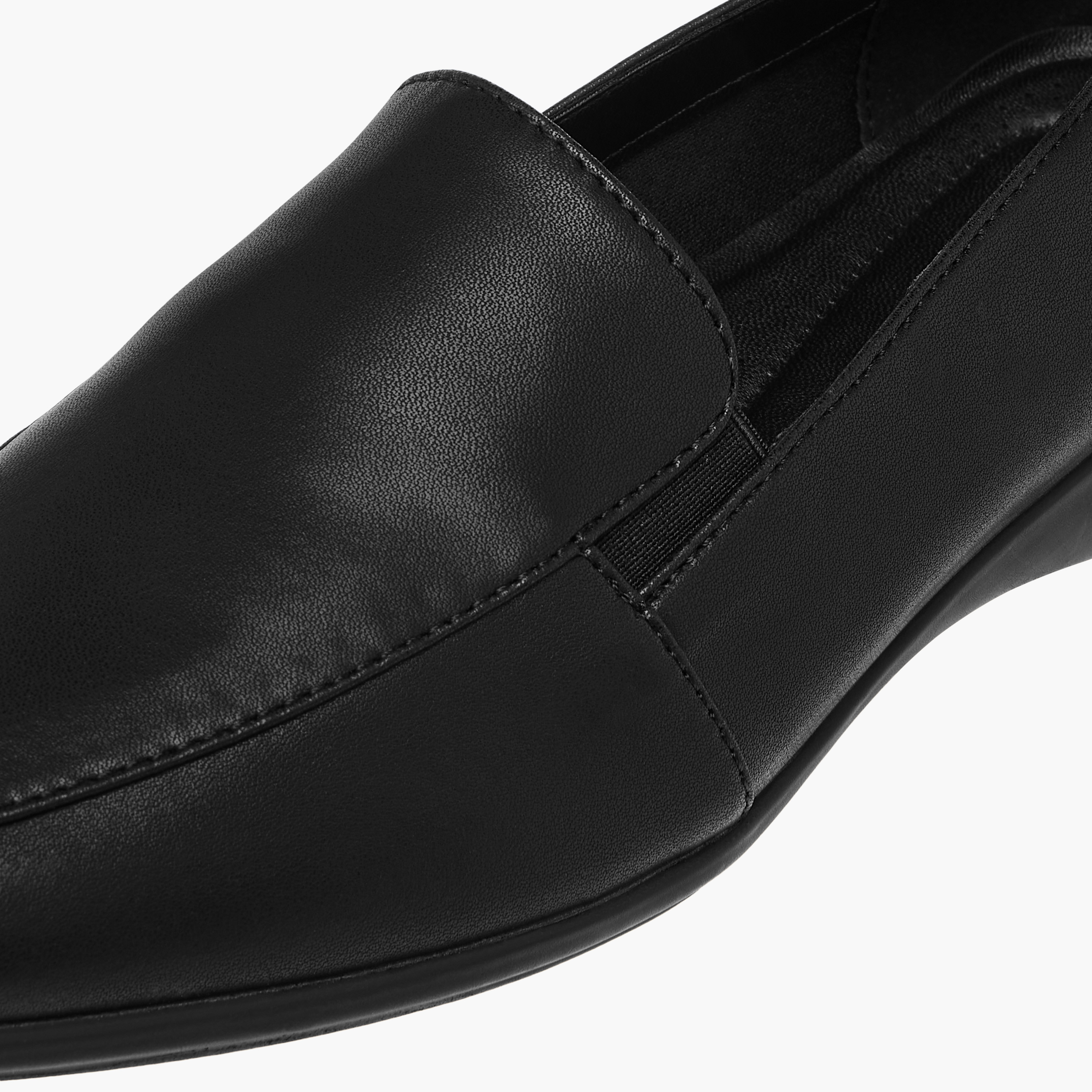 حذاء سهل الارتداء سادة بألسنة سحب من لو كونفورت-women-shoes-flats-loafers-image-5