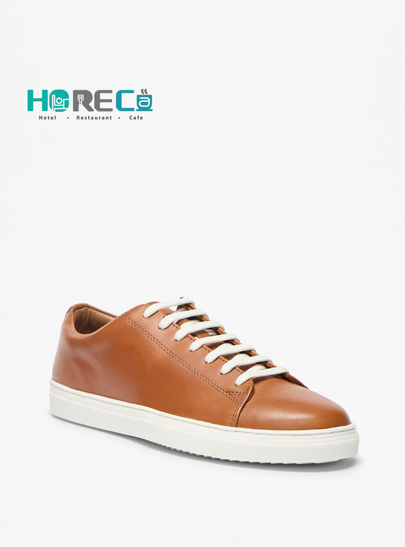 Lee Cooper Women's Solid Low Ankle Sneakers with Lace-Up Closure-women-shoes-sneakers-image-1