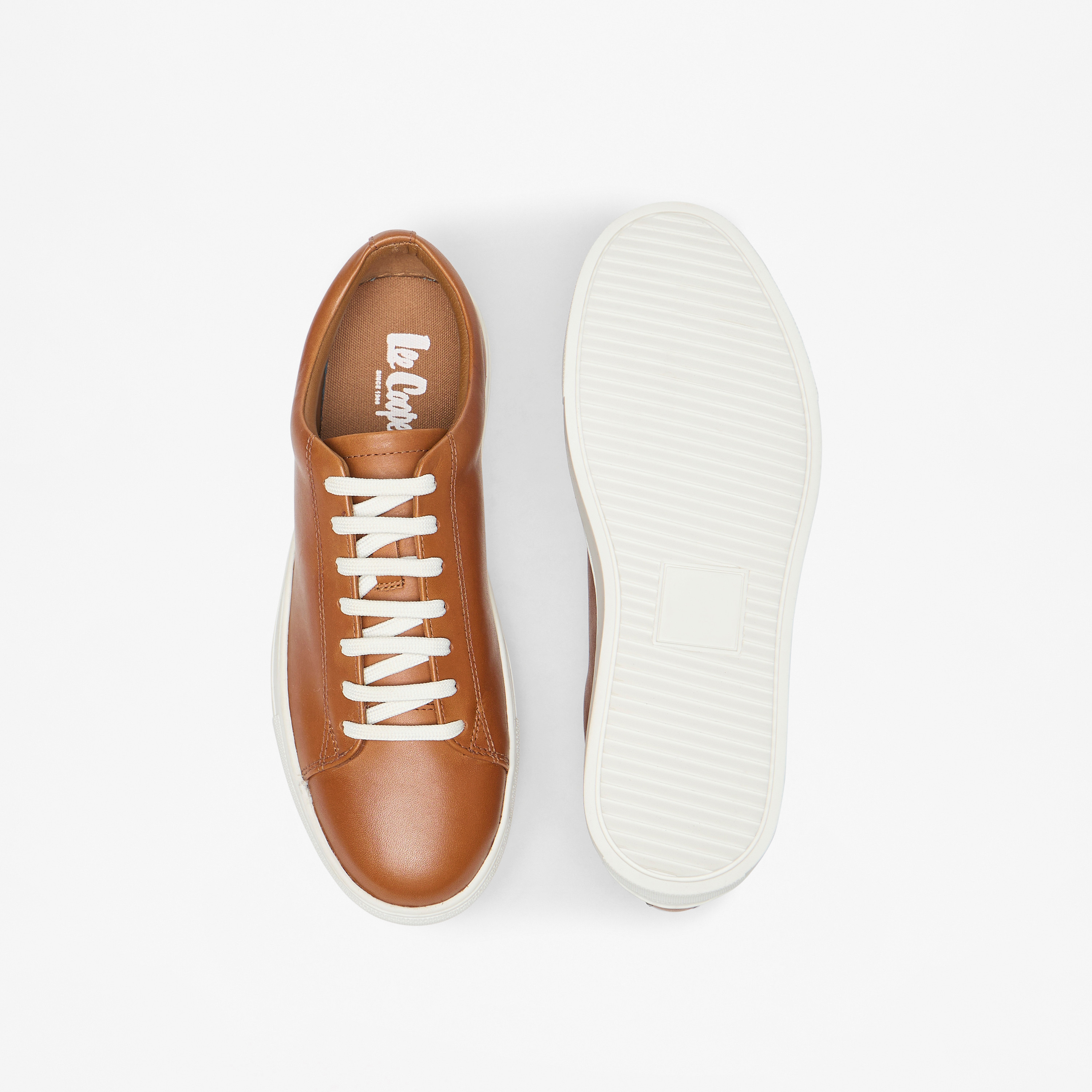 Lee Cooper Women's Solid Low Ankle Sneakers with Lace-Up Closure-women-shoes-sneakers-image-4