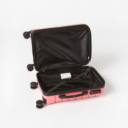 IT Textured Hardcase Trolley Bag with Retractable Handle and Wheels - 20 inches-Luggage-image-4