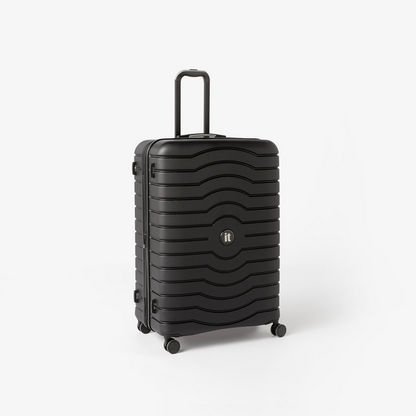 IT Textured Hardcase Trolley Bag with Retractable Handle and Wheels - 24 inches-Luggage-image-0