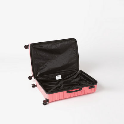 IT Textured Hardcase Trolley Bag with Retractable Handle and Wheels - 24 inches-Luggage-image-4