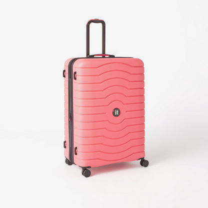 IT Textured Hardcase Trolley Bag with Retractable Handle and Wheels - 28 inches-Luggage-image-0